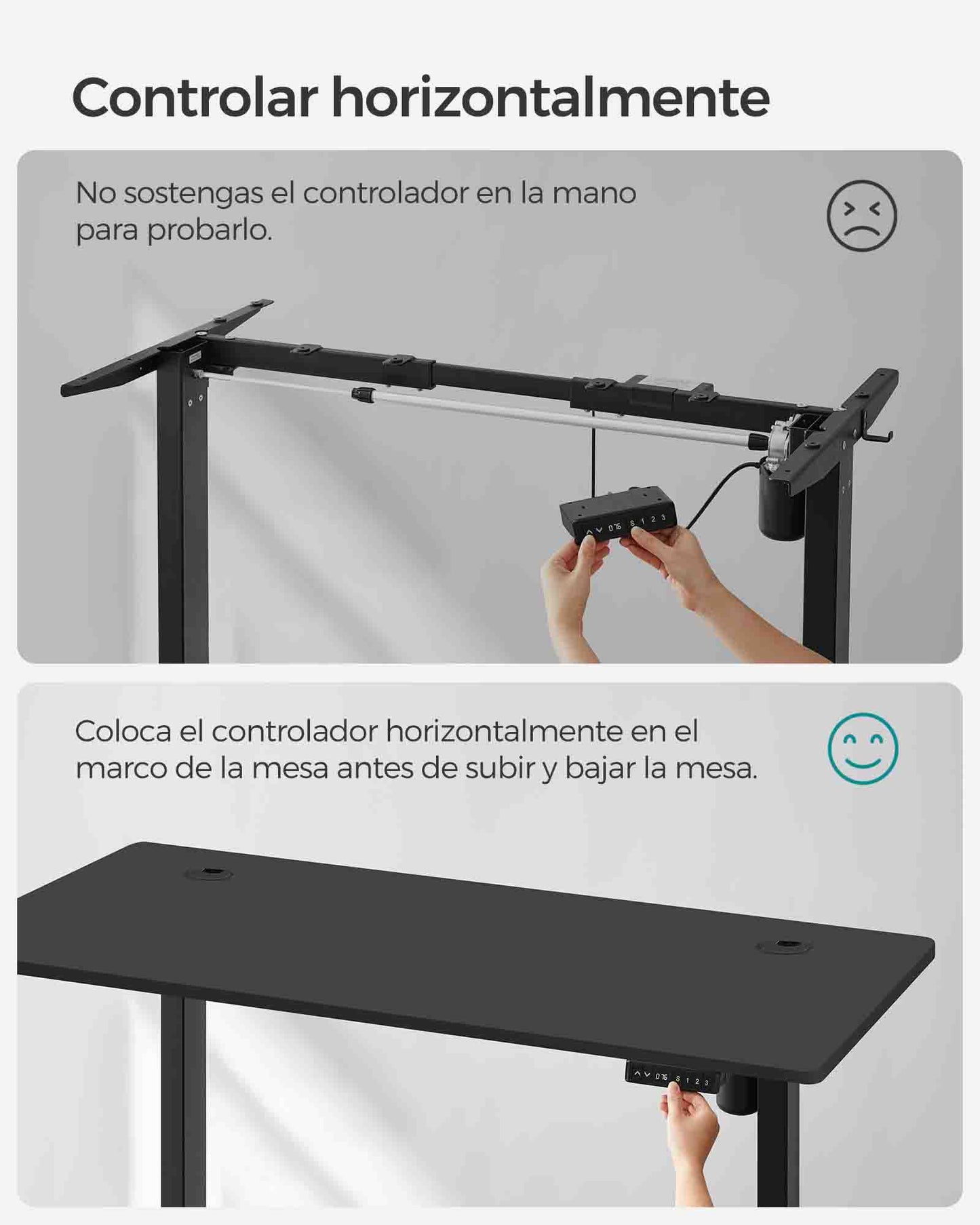 Escritorio Eléctrico de Altura Ajustable-SONGMICS