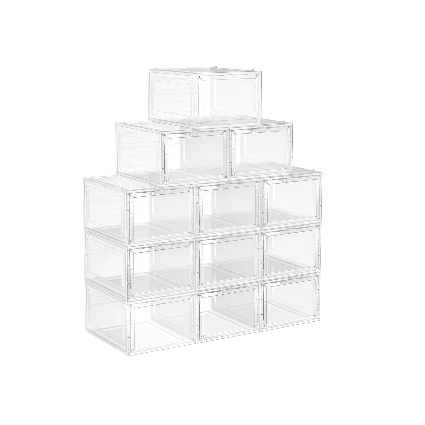 Juego de 12 Cajas de Zapatos-SONGMICS