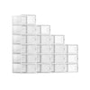 Juego de 18 Cajas de Zapatos Transparente y Blanco-SONGMICS