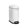 Cubo de Basura de Cocina de 10 L Blanco-SONGMICS