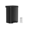 Cubo de Basura de Cocina 50 L Negro-SONGMICS