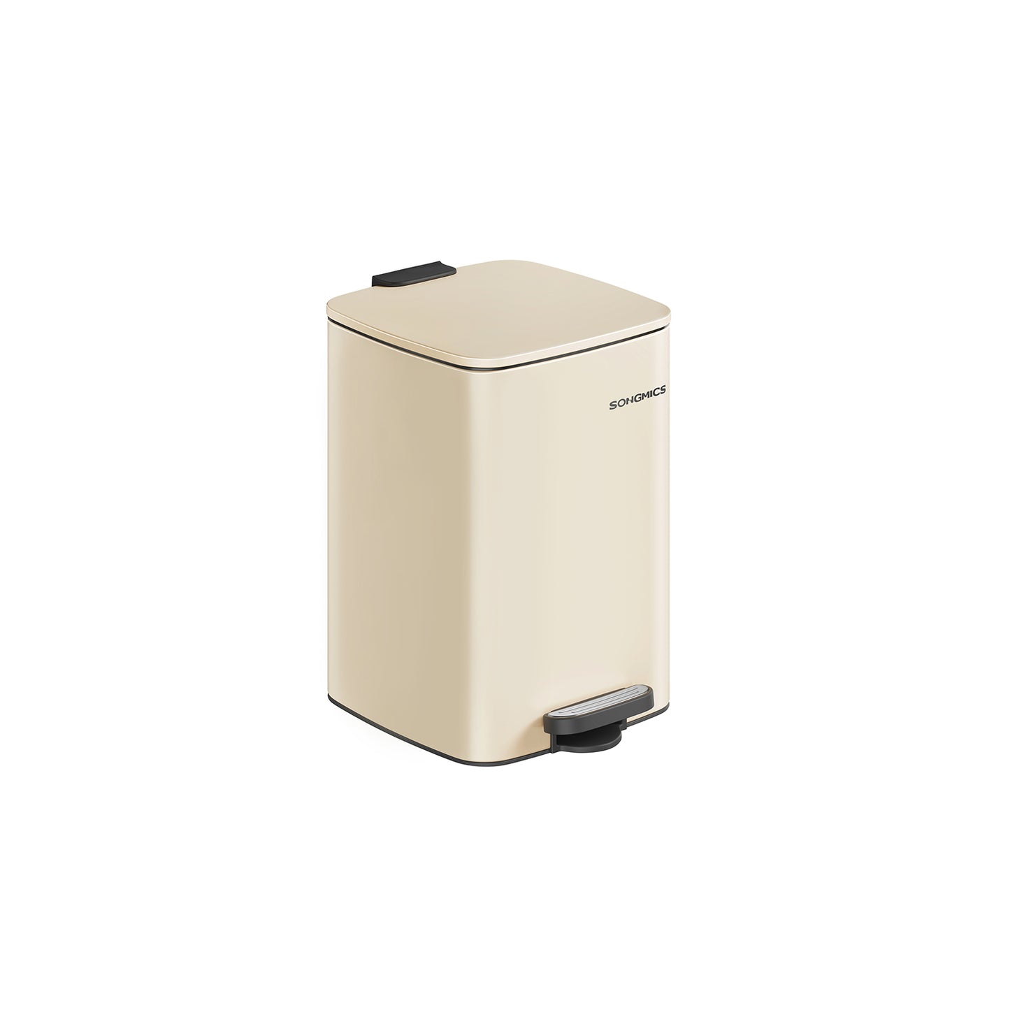 Cubo de Basura de 20 L Acero Inoxidable Beige Arena-SONGMICS