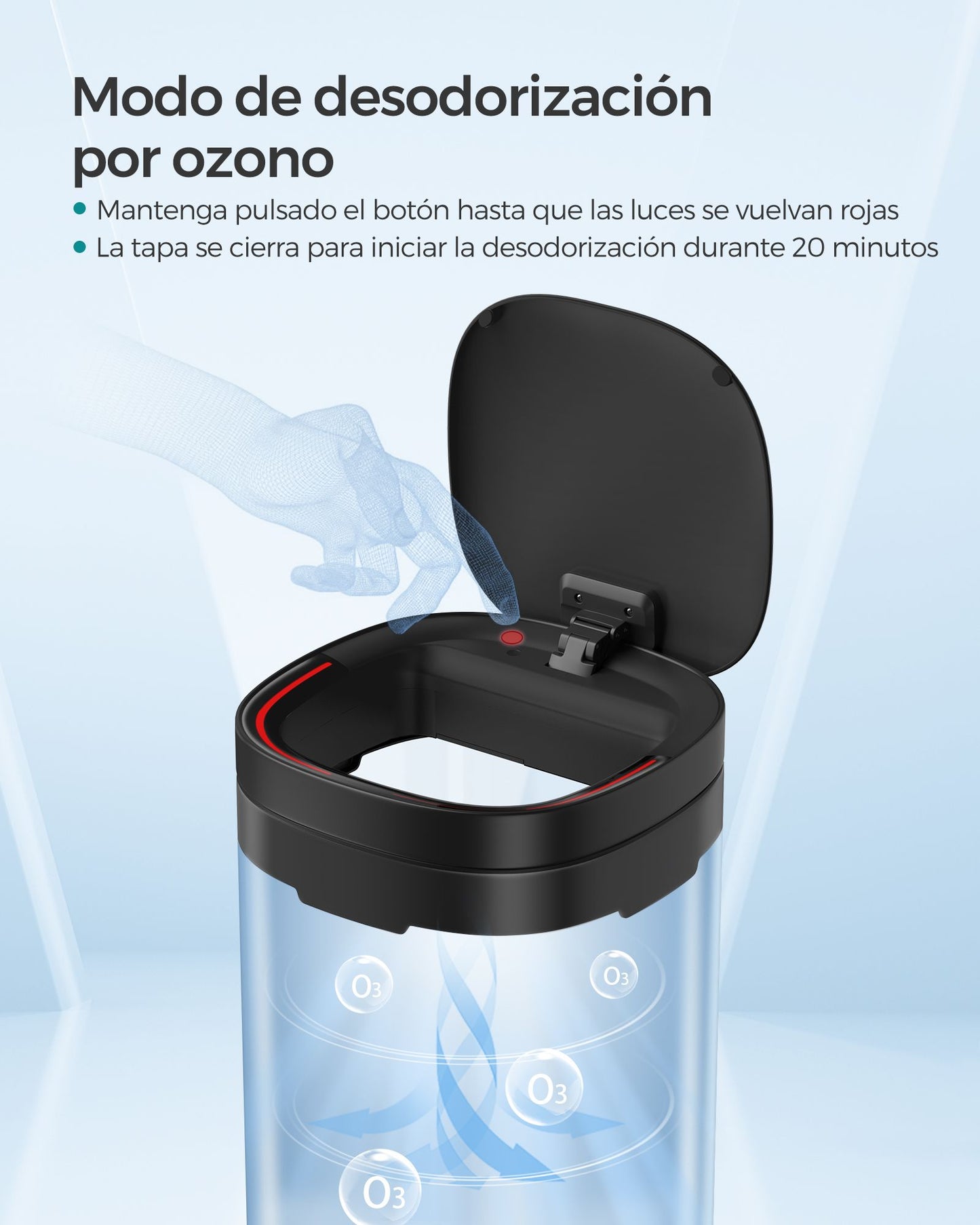 Cubo de Basura con Sensor 50 l-SONGMICS