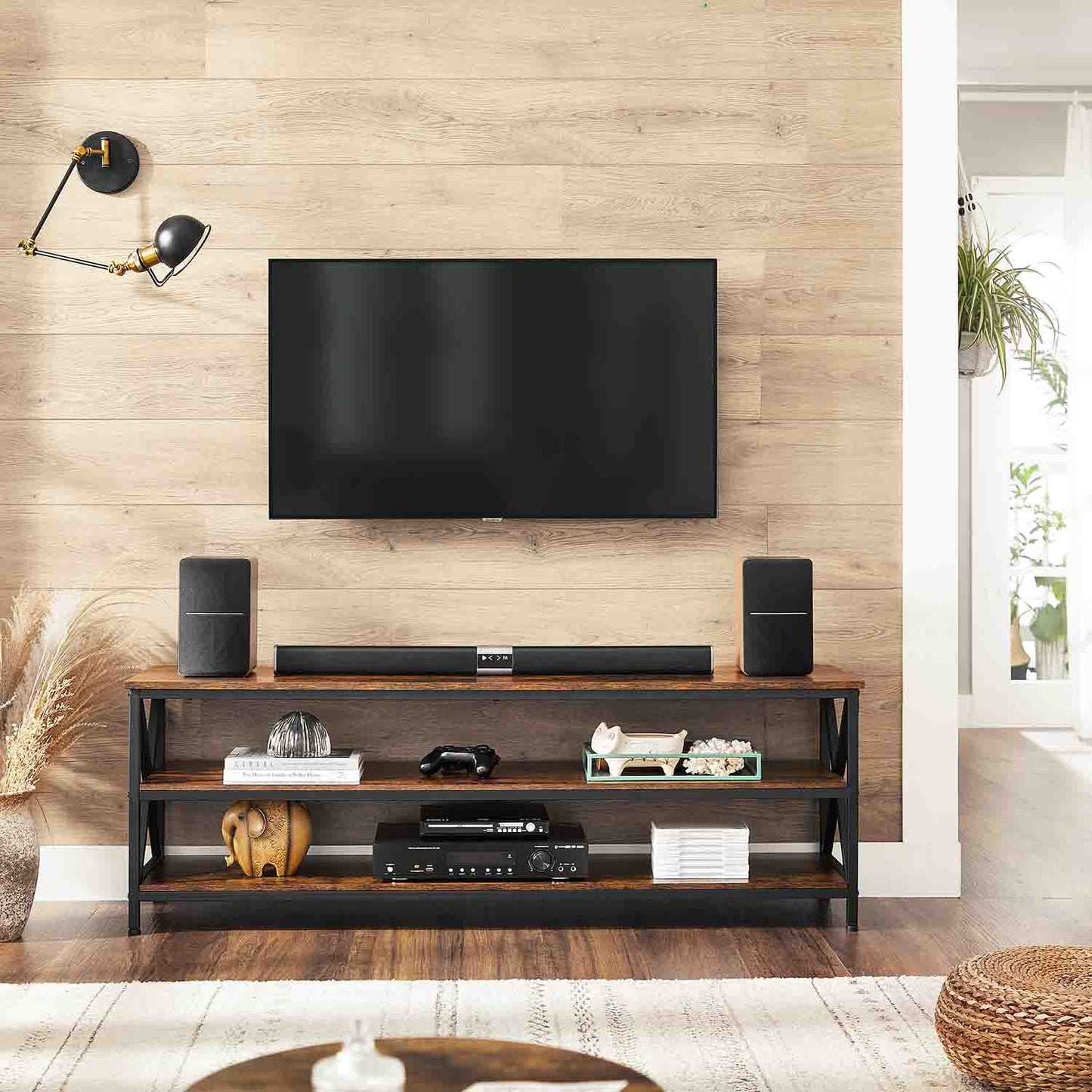 Mueble TV para televisores de hasta 65 Pulgadas-VASAGLE