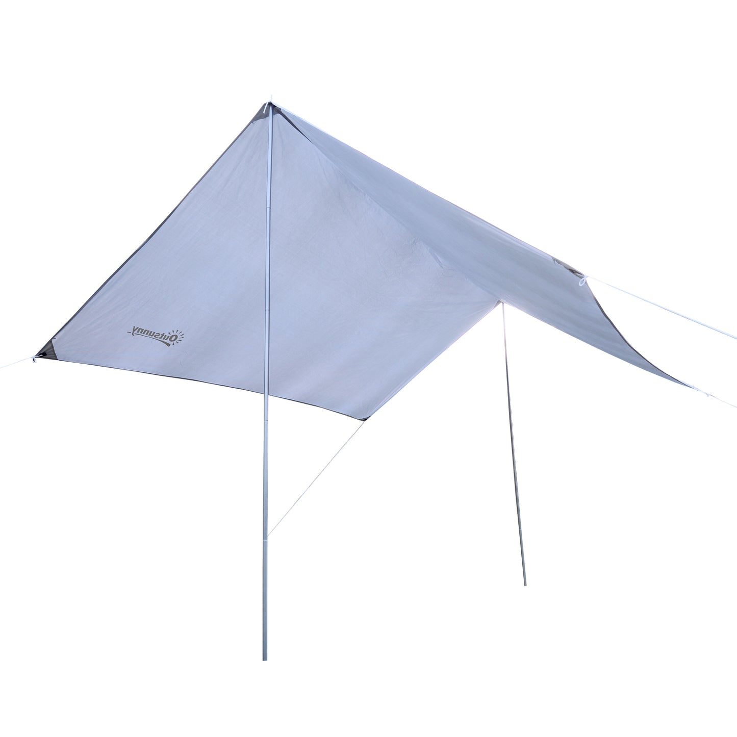 Outsunny Toldo de Refugio Portátil 300x292 cm Impermeable Carpa Ligero Tienda de Campaña Grande para Camping Playa Picnic Senderismo Protección UV Blanco