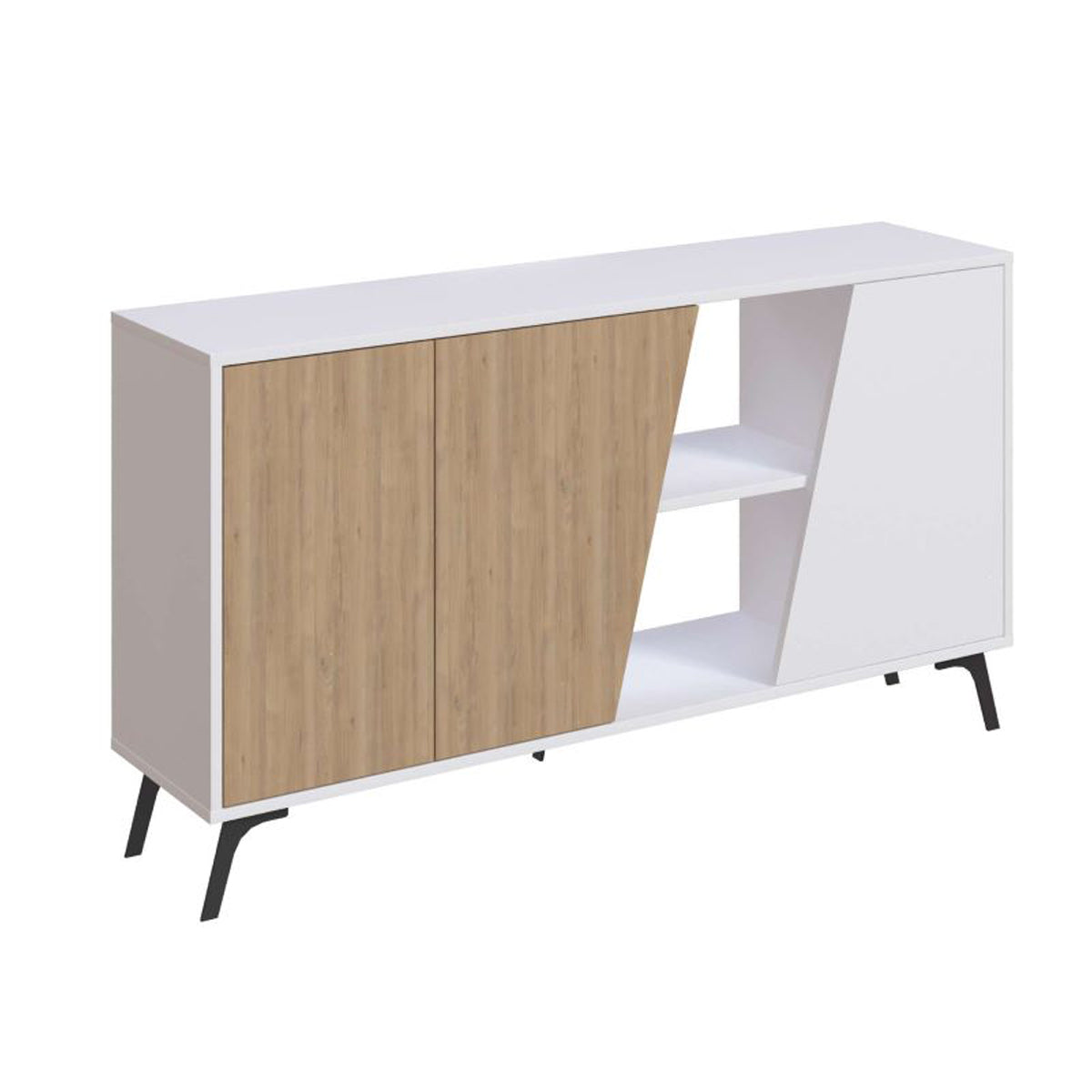 Consola Fiona 150 Cm Blanco - Roble