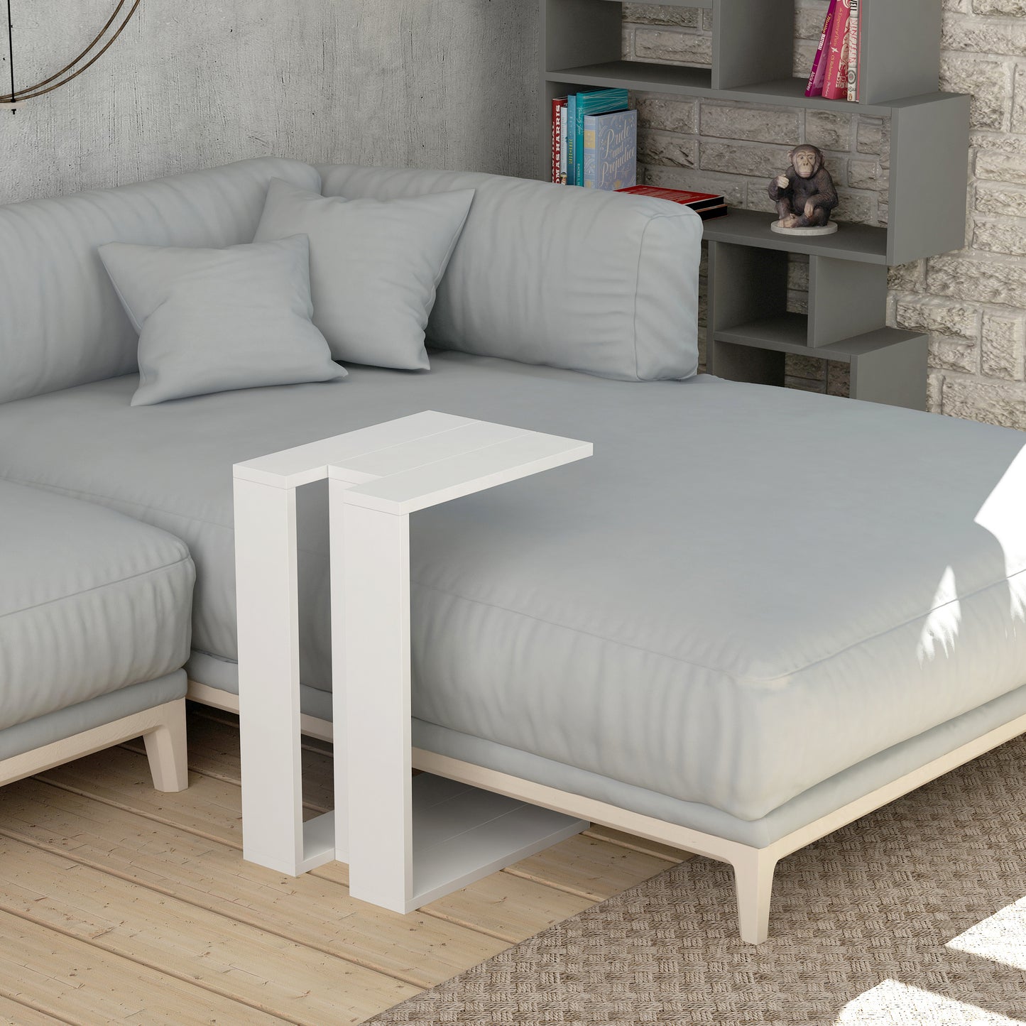 Mesa Auxiliar - Venprodin - 57x30x40 Blanco