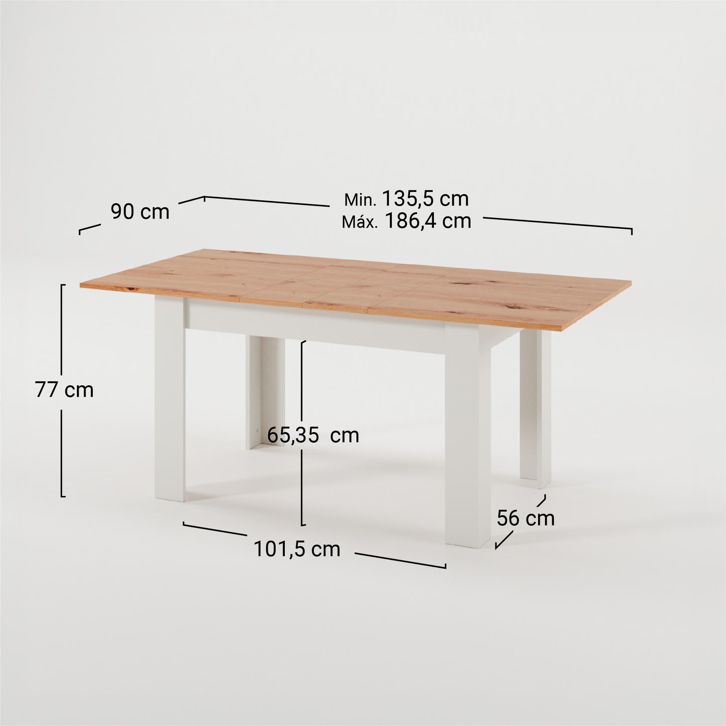 Mesa comedor extensible Catalina - Plykit