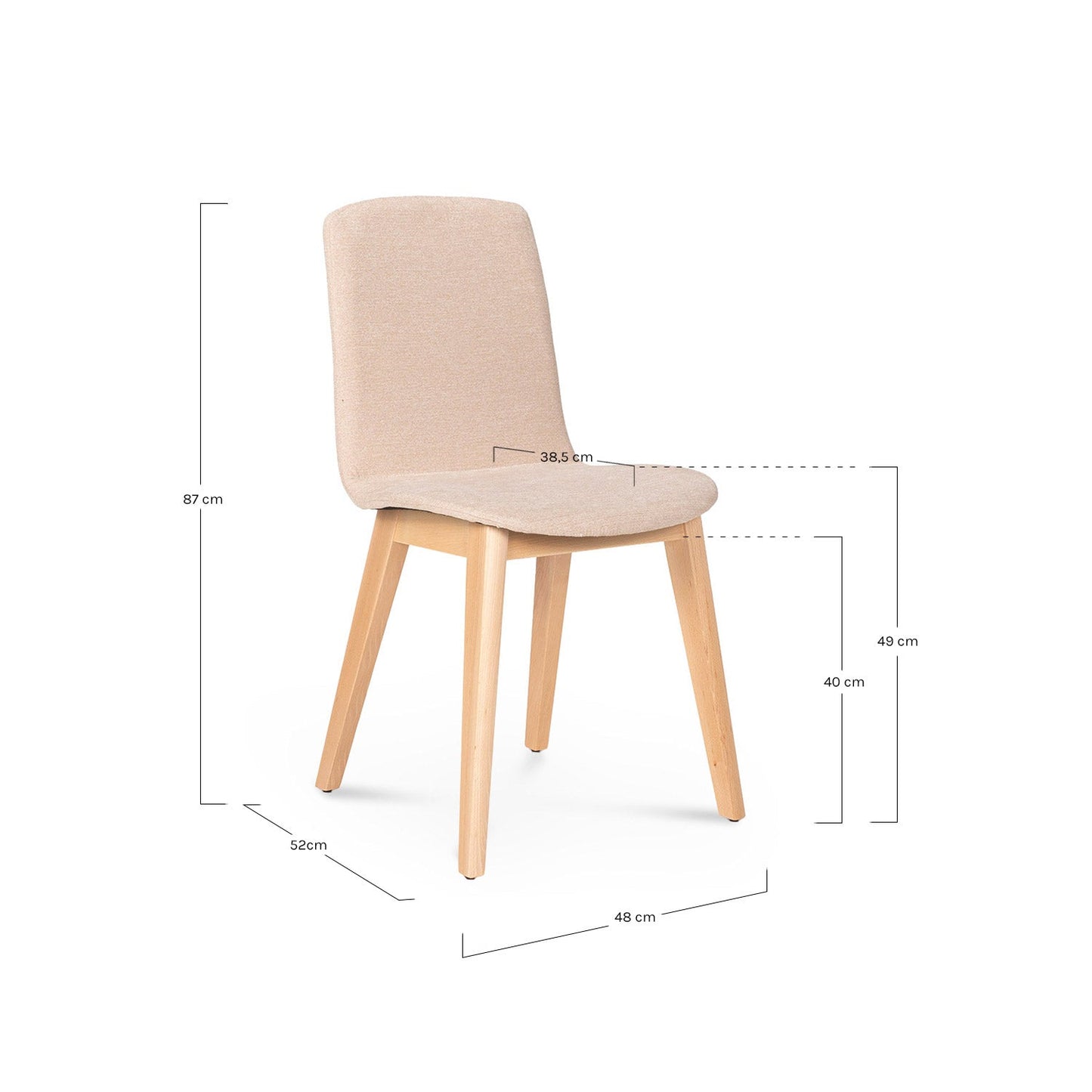 Mies Silla Beige - WABI HOME