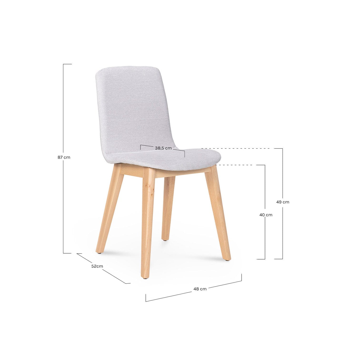 Mies Silla Gris - WABI HOME