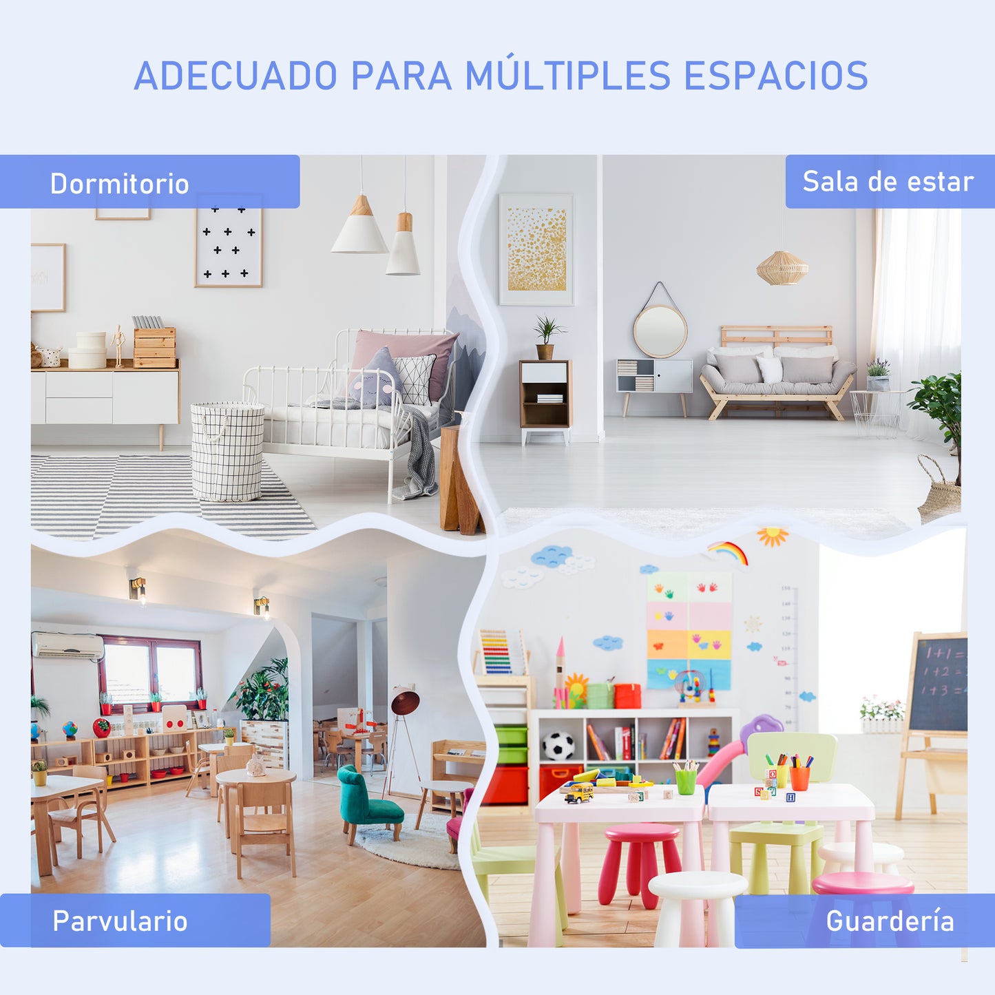 HOMCOM Mesa y Sillas Infantiles de 4 Piezas Mesa Infantil con 2 Sillas y Banco con Almacenaje Juego de Muebles para Actividades para Niños de +3 Años para Dormitorio Sala de Juegos Gris y Blanco