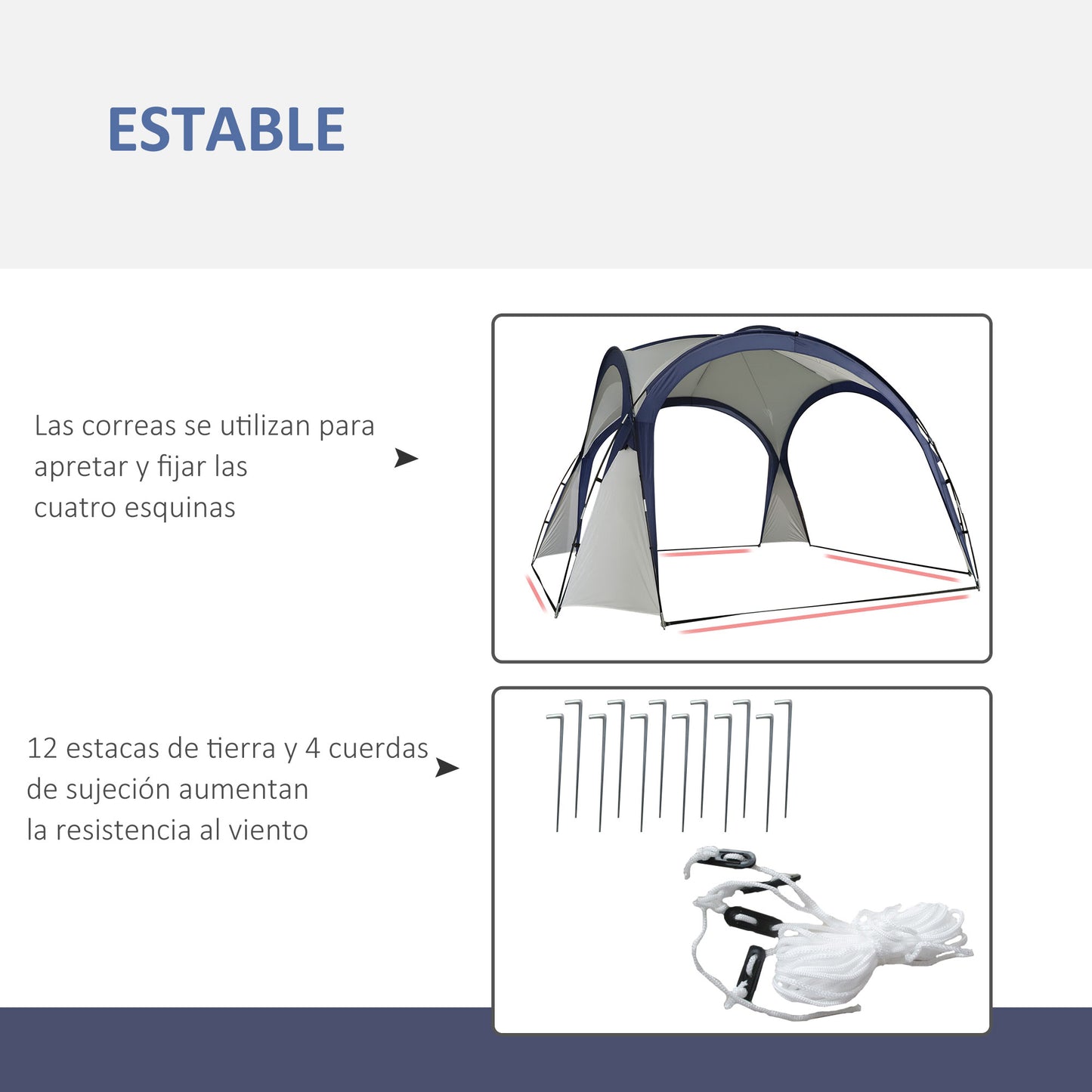 Outsunny Toldo de Refugio 3,5x3,5 m Toldo Camping Plegable con Gancho Bolsa de Transporte Impermeable y Protección UV para Terraza Playa Picnics Beige