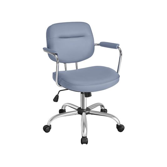 Silla de Escritorio Ergonómica Altura Ajustable Azul Niebla-SONGMICS