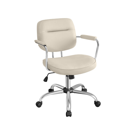 Silla de Escritorio Ergonómica Altura Ajustable Beige Capuchino-SONGMICS