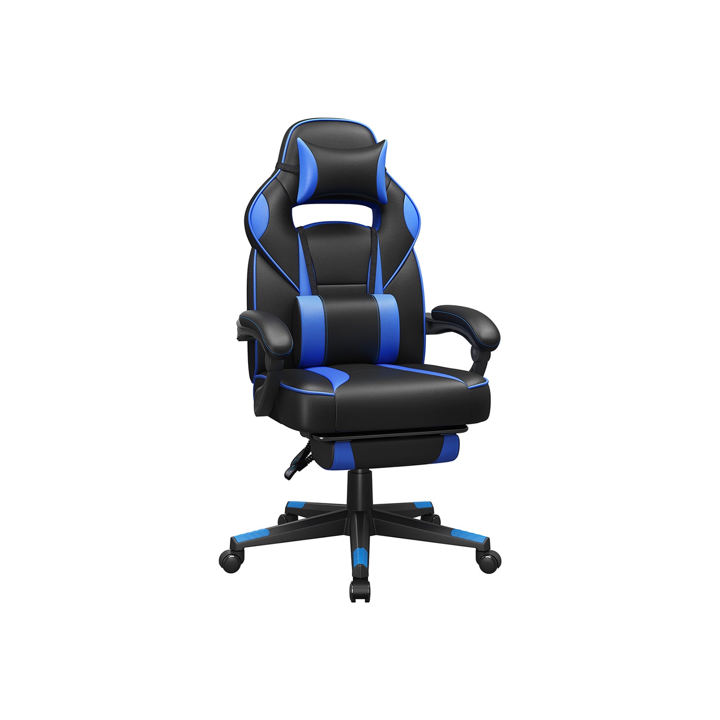 Silla Racing Ergonómica Negro y Azul-SONGMICS