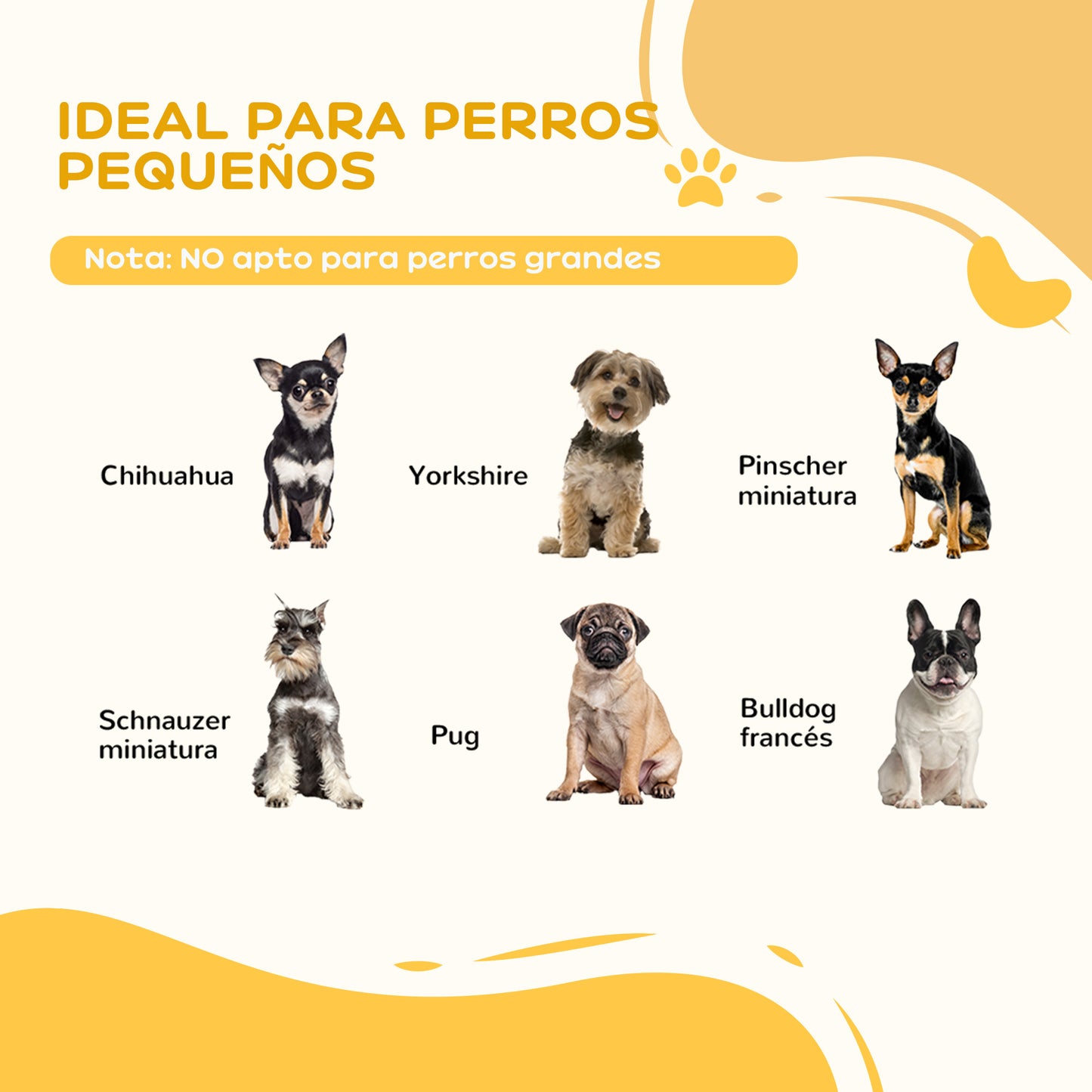 PawHut Barrera de Seguridad para Perros Pequeños Plegable Barrera para Perros en Casa de 3 Paneles con Patas Anchos para Escaleras Pasillos 154,5x29,5x61 cm Café