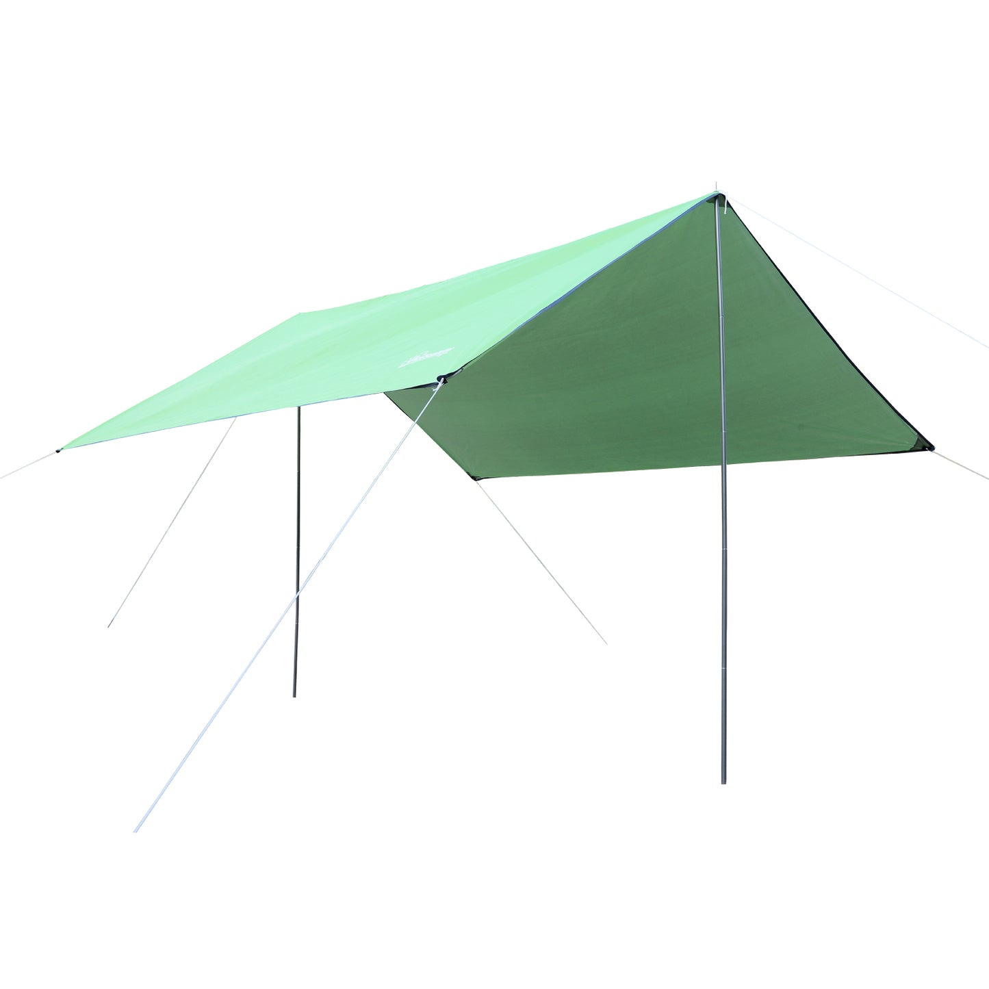 Outsunny Toldo de Refugio Portátil 300x292 cm Impermeable Carpa Ligero Tienda de Campaña Grande para Camping Playa Picnic Senderismo Protección UV Verde