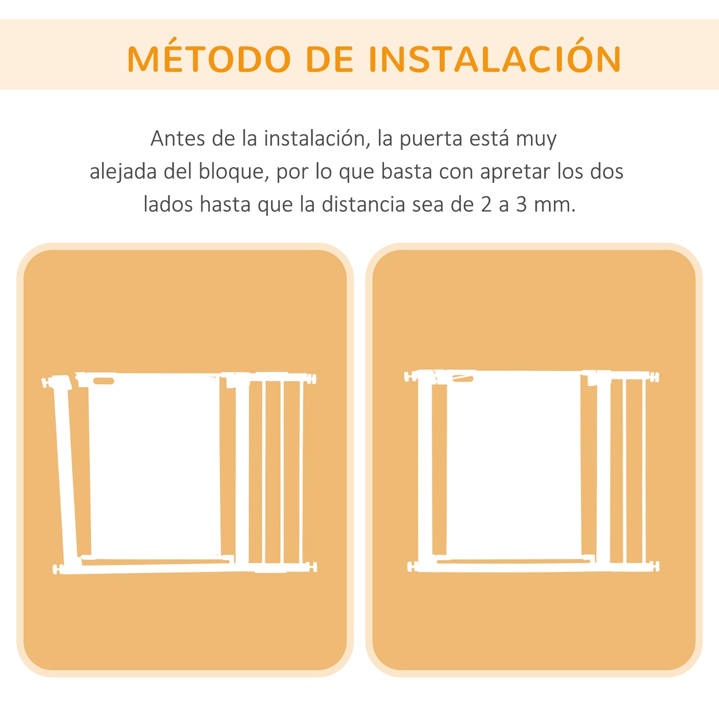 PawHut Barrera de Seguridad para Perros Extensible 75-103 cm Barrera para Escalera Puerta con 2 Extensiones Doble Bloqueo Cierre Automático Gris