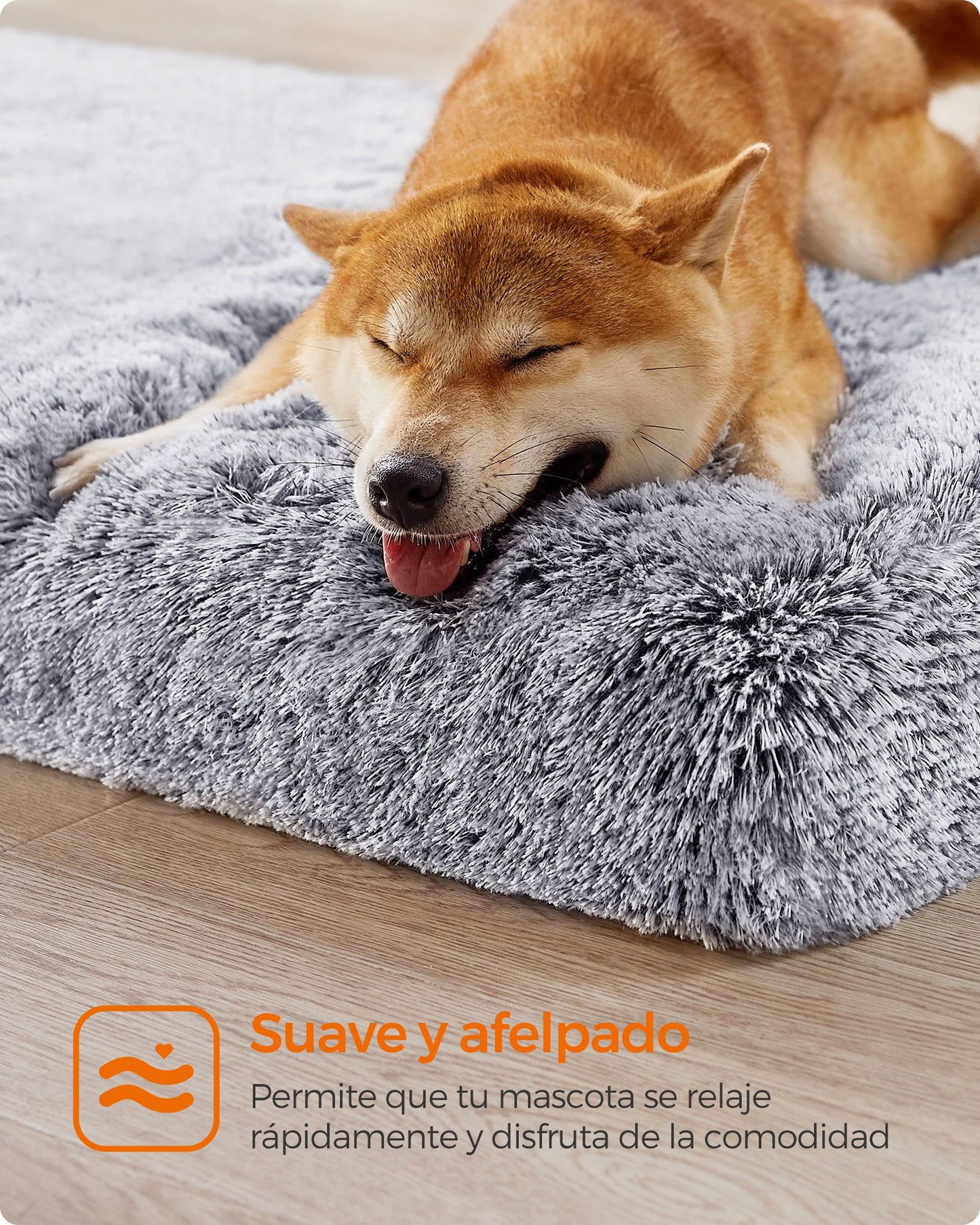 Cama para Perros 110 x 73 x 10 cm Gris Ombré-Feandrea