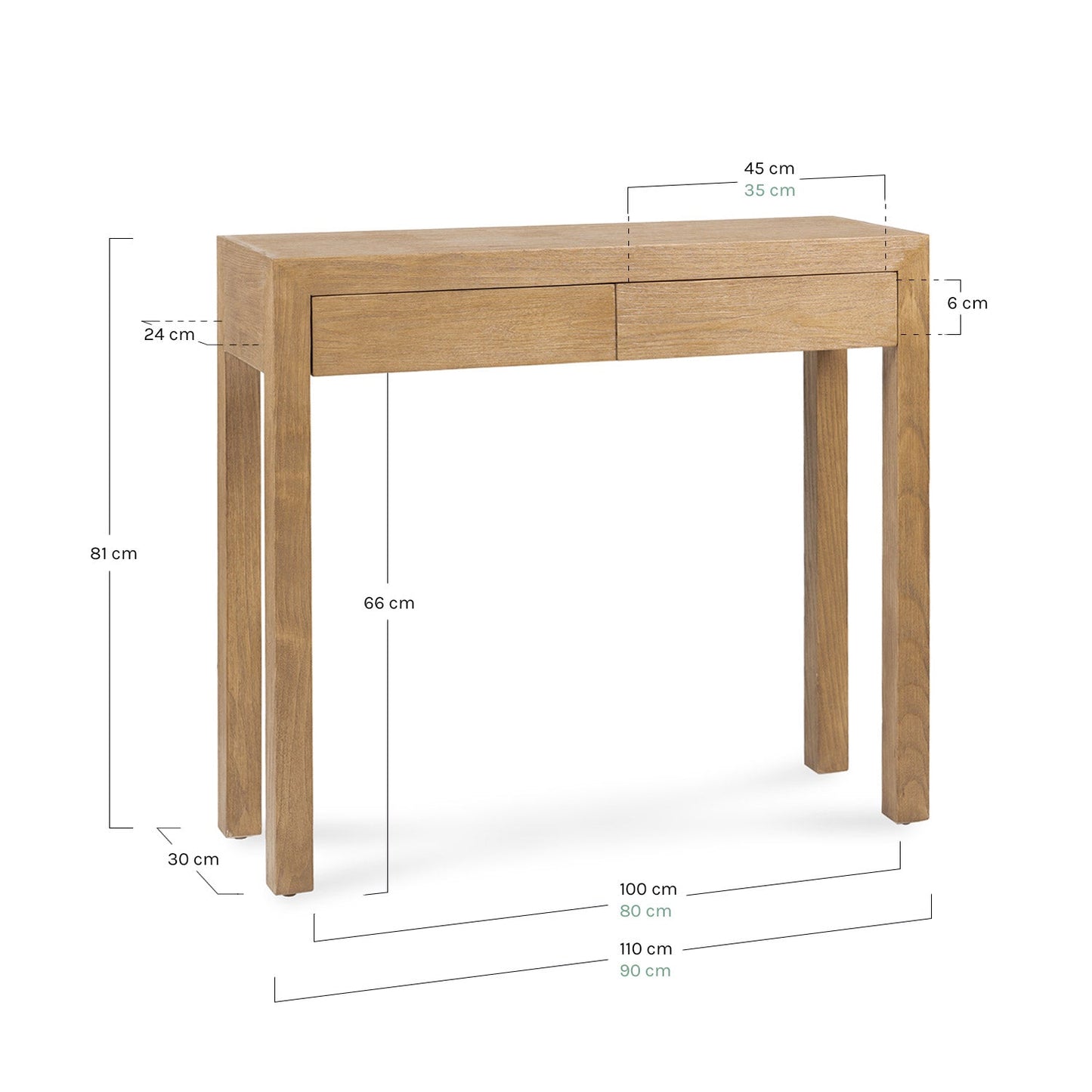 Quebec Consola 90x30x81 - WABI HOME