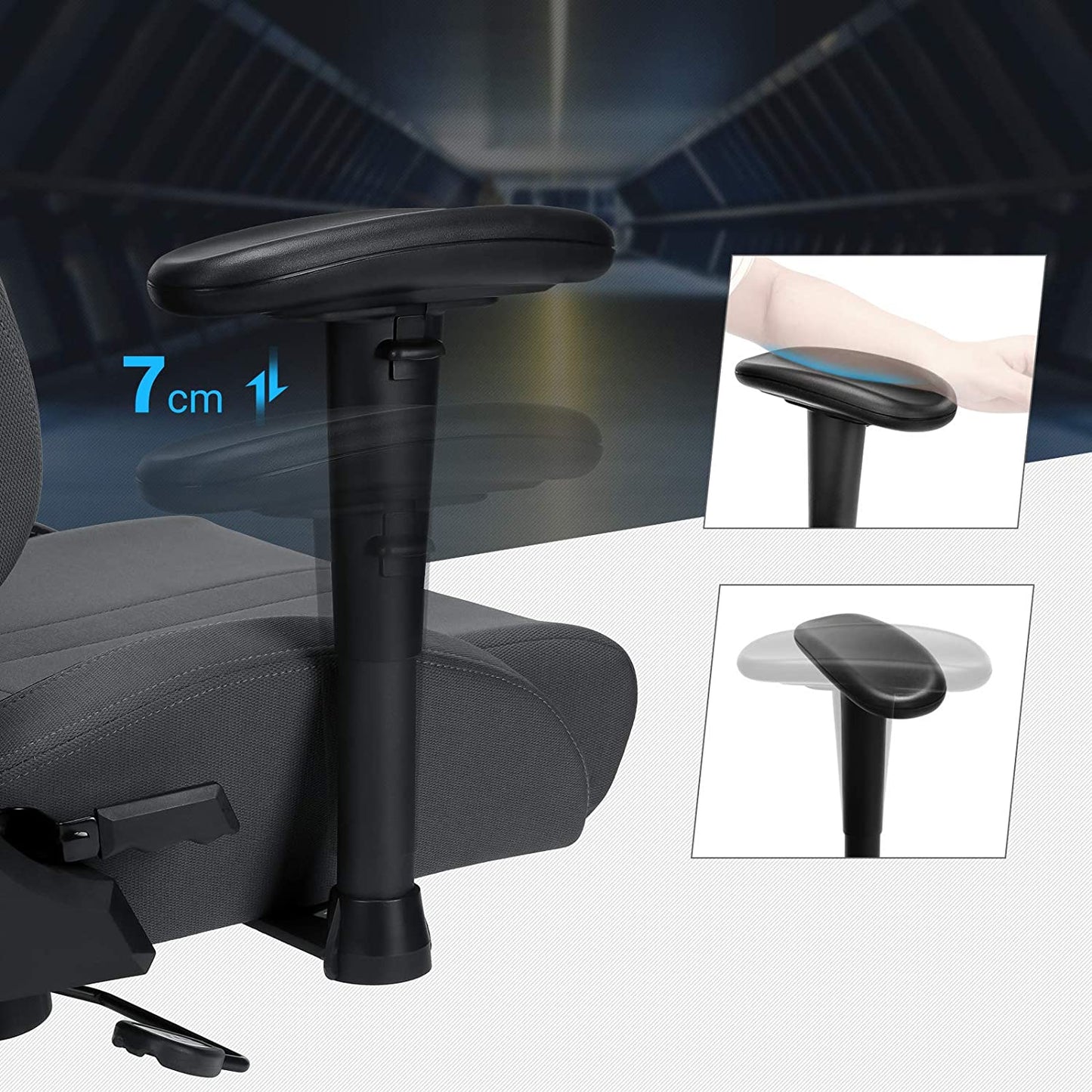 Silla Gaming Soporte Lumbar-SONGMICS