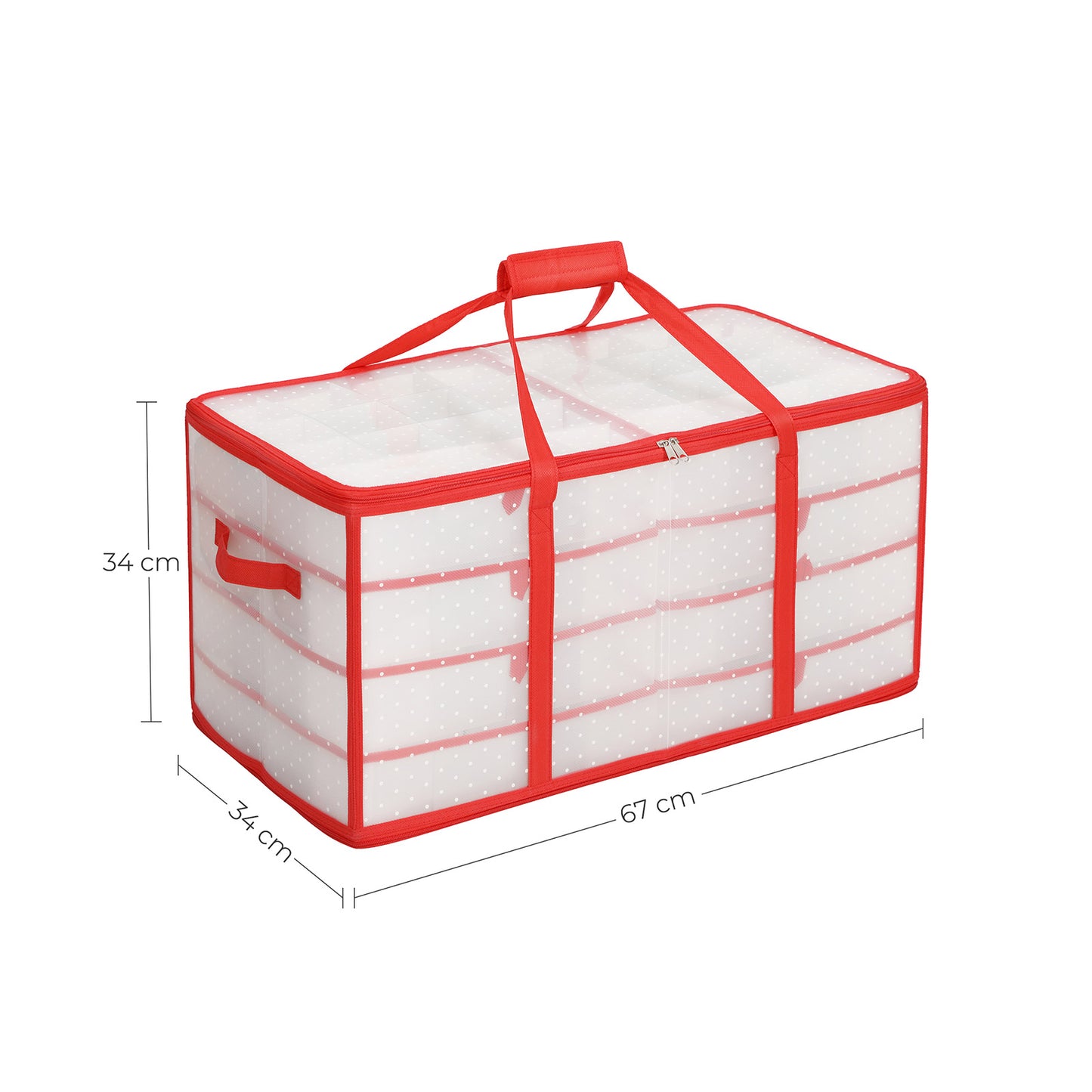 Caja de Almacenamiento para Bolas de Navidad-SONGMICS