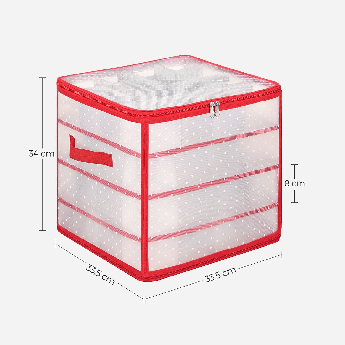 Caja Almacenaje para Bolas de Navidad Caja Almacenaje para Decoración Navideña-SONGMICS