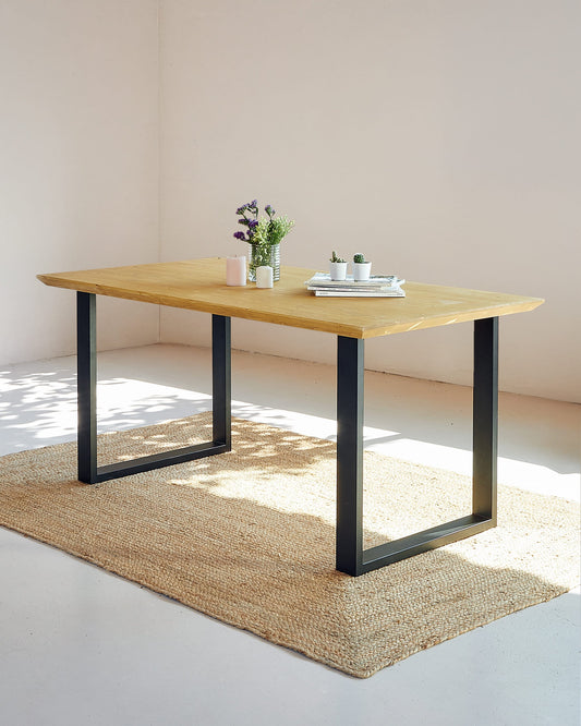 Mesa de comedor Serena Roble Negro 200 x 85 - Hannun