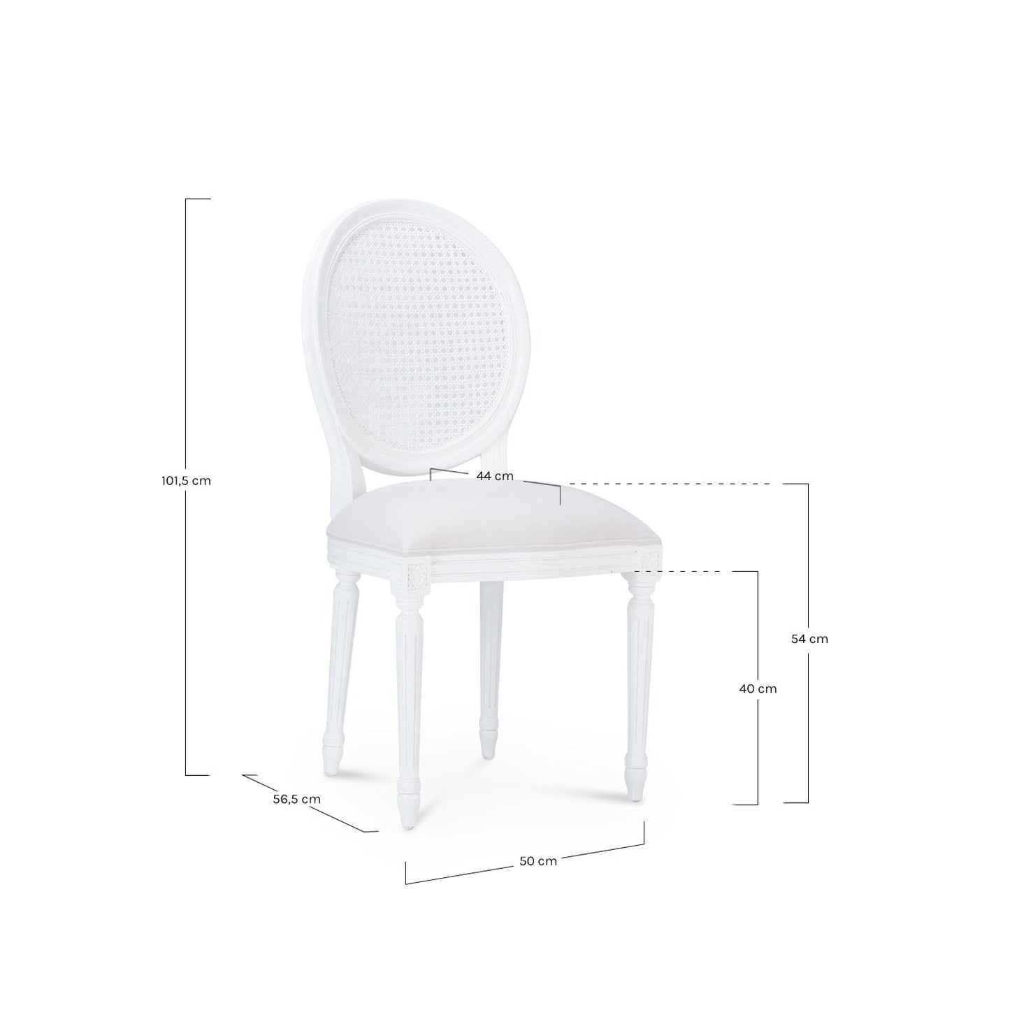 Rounded Silla Blanca - WABI HOME