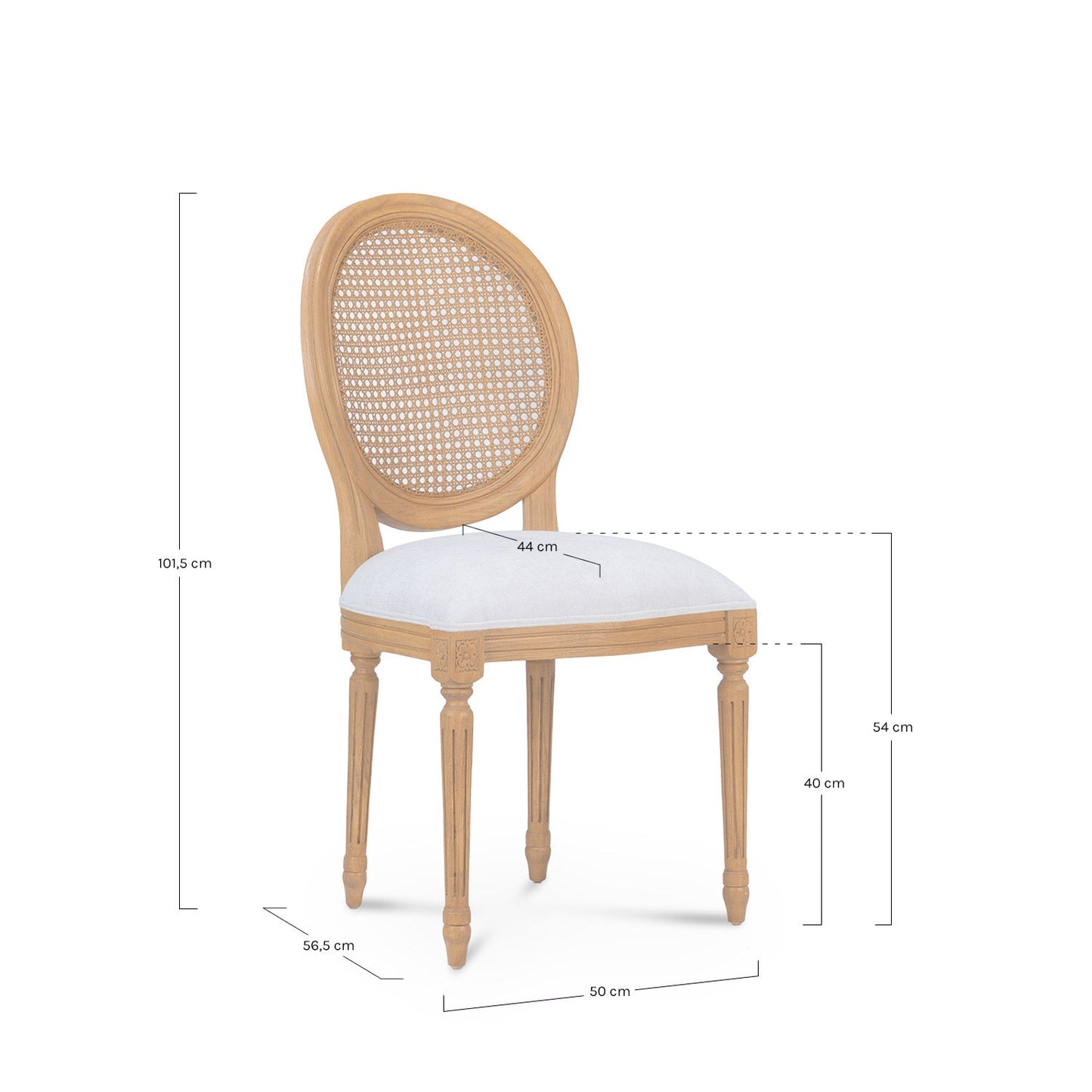 Rounded Silla Beige - WABI HOME