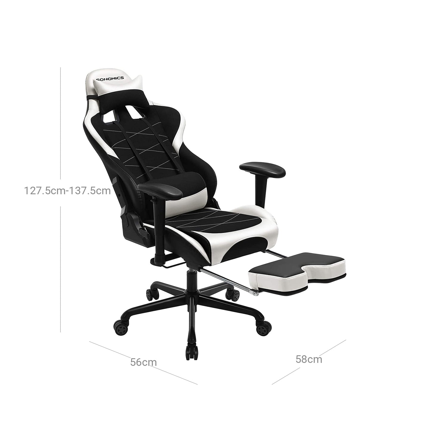 Silla Gaming con Reposapiés-SONGMICS