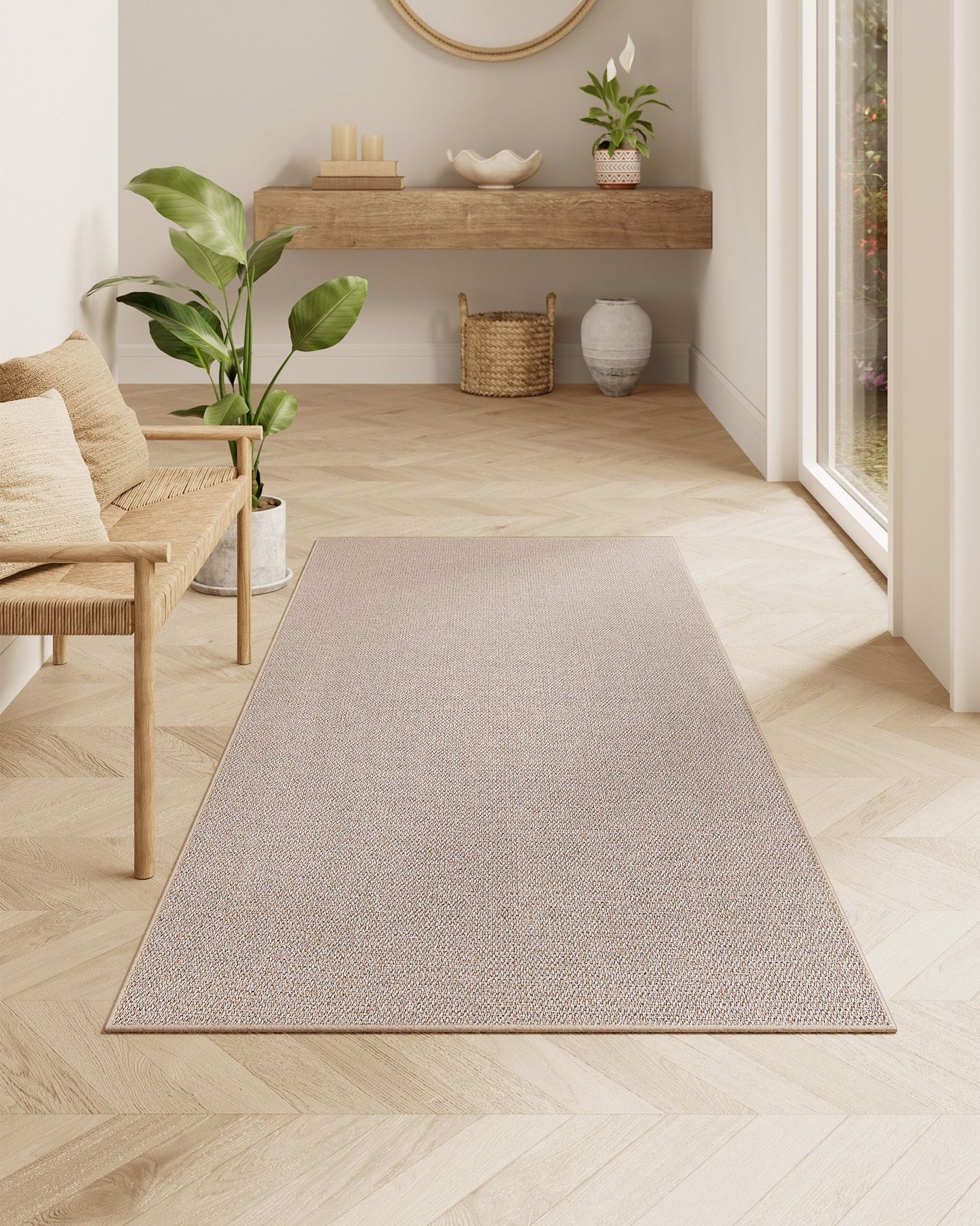 Alfombra 80 x 150 cm Lavable a Máquina Marrón Camello-SONGMICS HOME