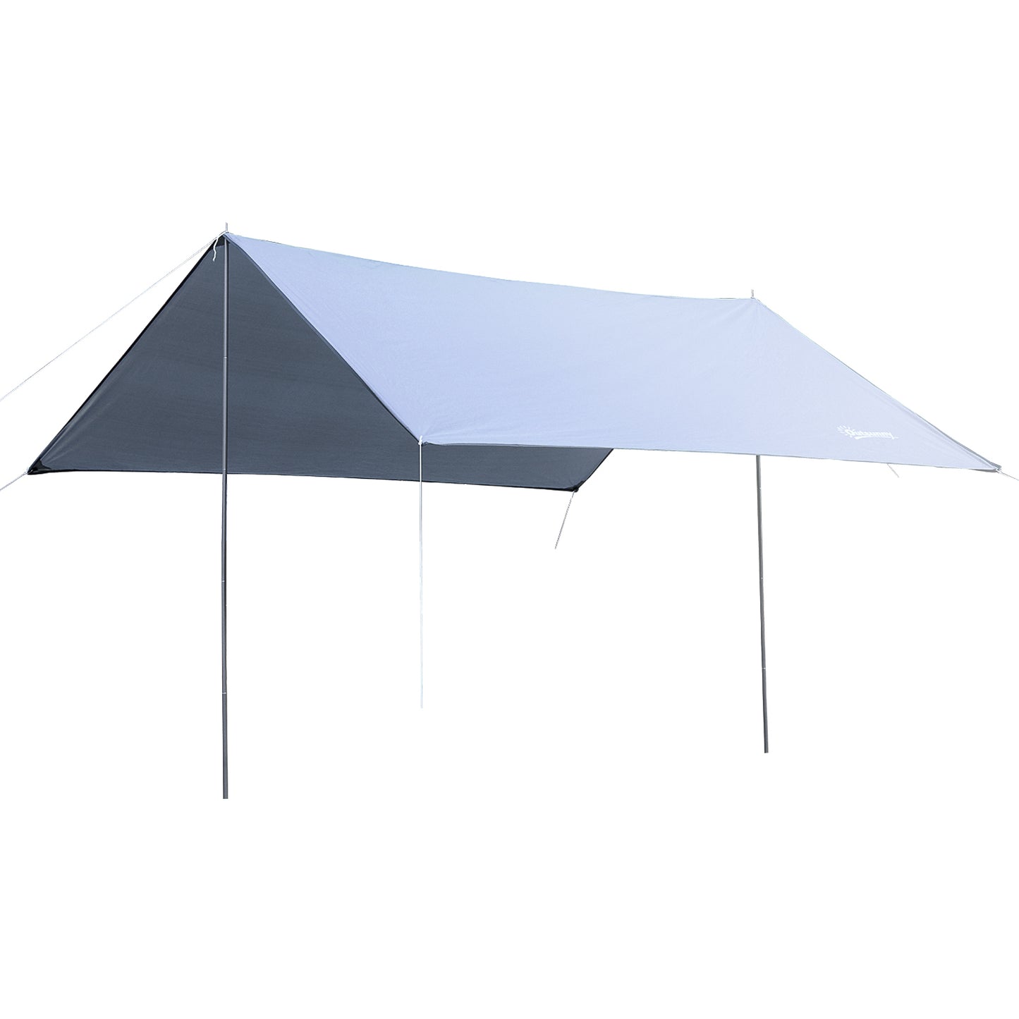 Outsunny Toldo de Refugio Portátil 300x292 cm Impermeable Carpa Ligero Tienda de Campaña Grande para Camping Playa Picnic Senderismo Protección UV Blanco