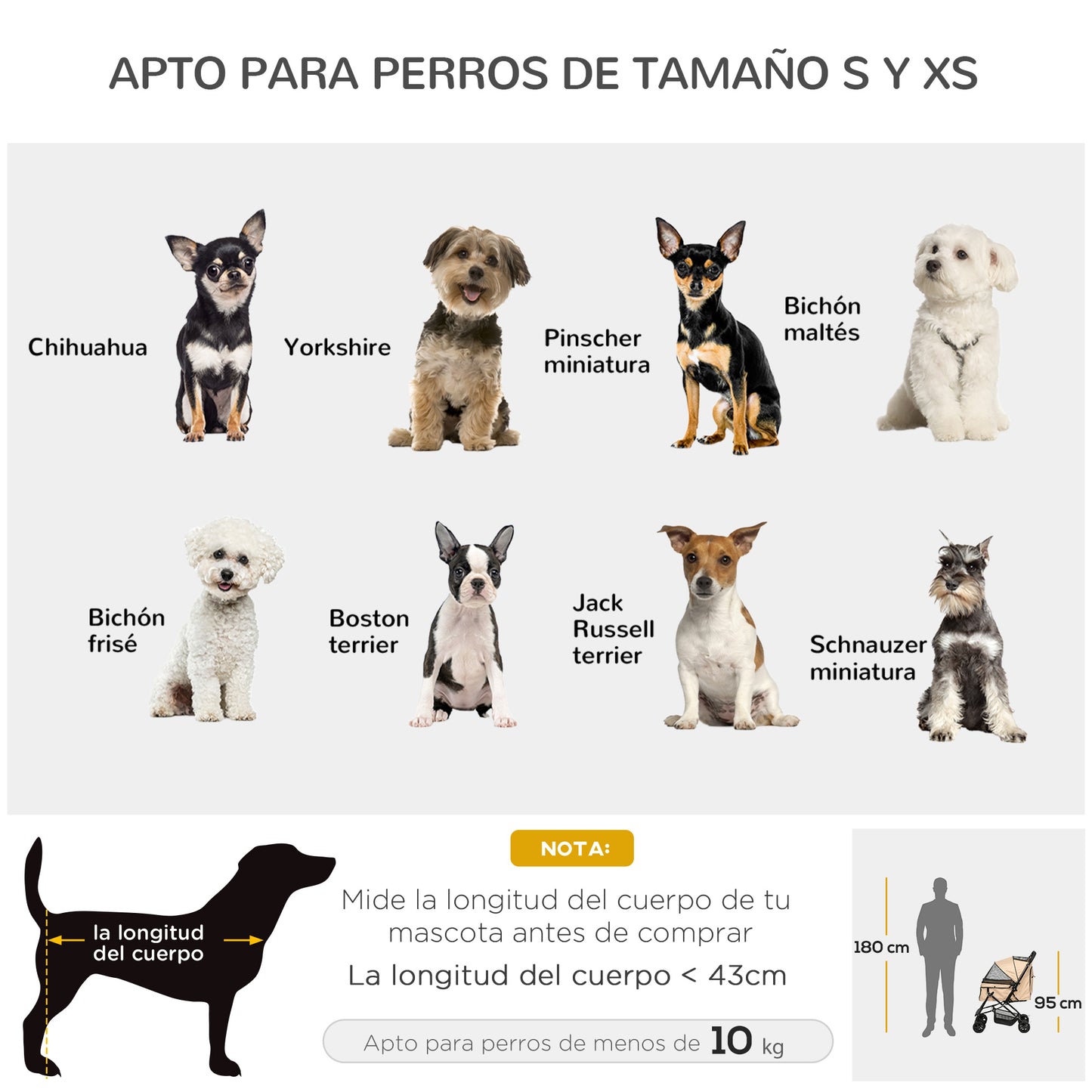 PawHut Carrito para Perros Plegable Cochecito para Perros Pequeños Cochecito para Mascotas con Mango Reversible Ventana de Malla Cesta de Almacenamiento y Cuerda de Seguridad 76,5x52x95 cm Marrón