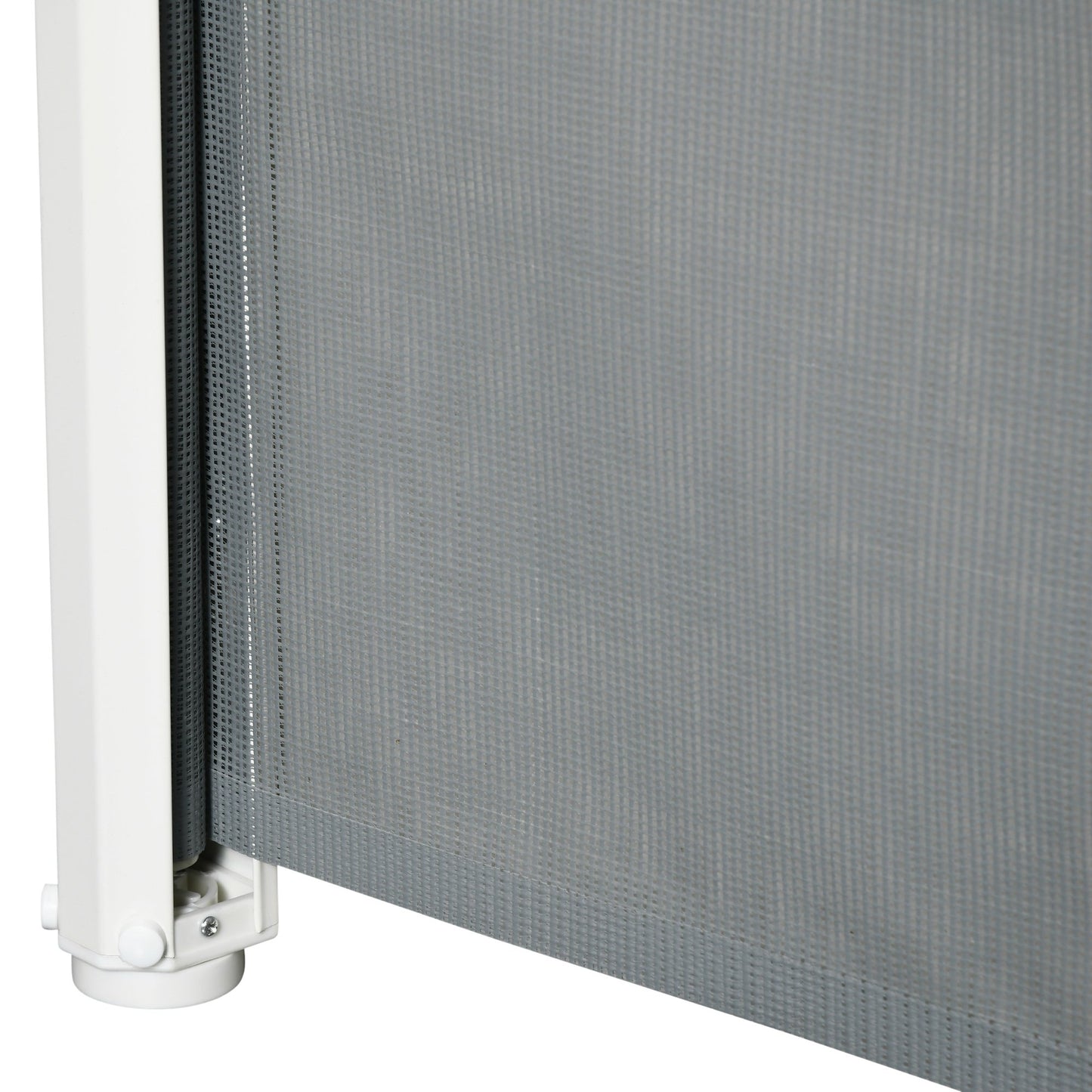 PawHut Barrera Seguridad para Perros Extensible Barrera para Mascotas con Extensión de Acero y Malla de Texteline para Escaleras y Puertas 5,5-115x5,5x82,5 cm Gris