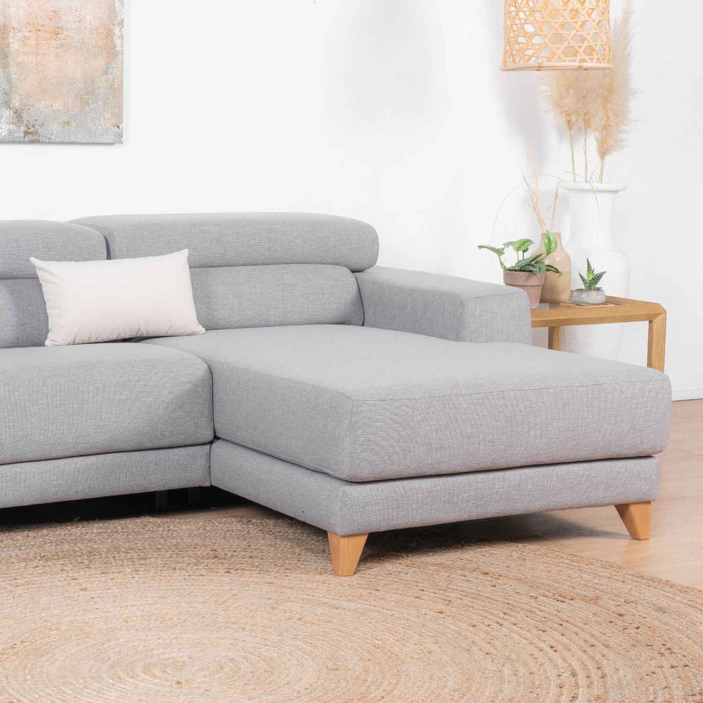 Wera Sofá 3.5 Plazas Chaise Longue Derecha / Gris - WABI HOME