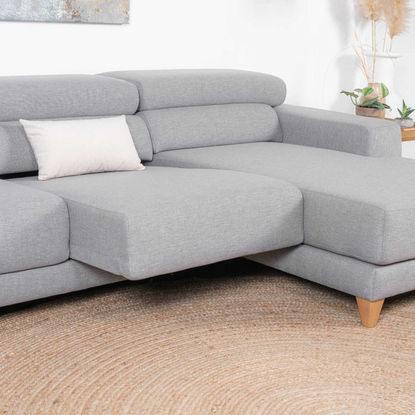 Wera Sofá 3.5 Plazas Chaise Longue Derecha / Gris - WABI HOME