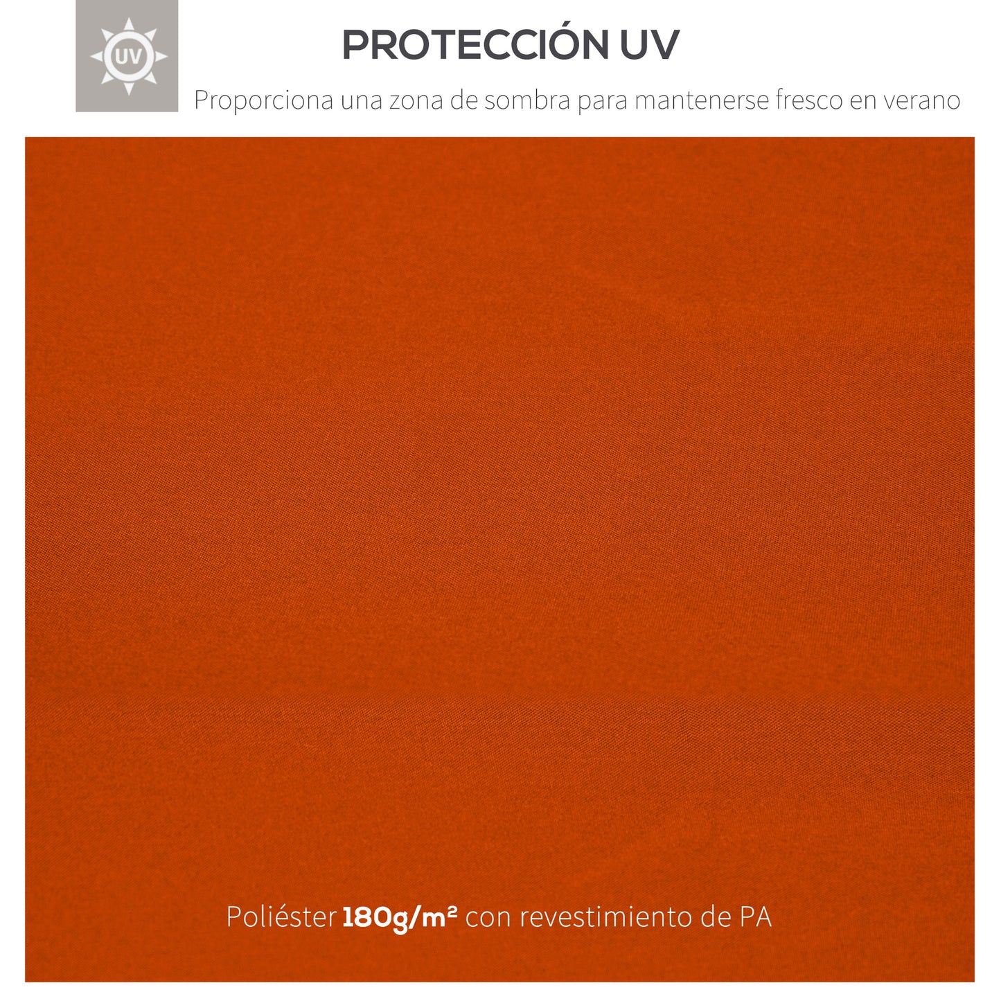 Outsunny Techo de Reemplazo 3x3 m para Carpa Pabellón Cubierta de Repuesto de Gazebo Pabellón con Techo Transpirable 8 Orificios de Drenaje Rojo