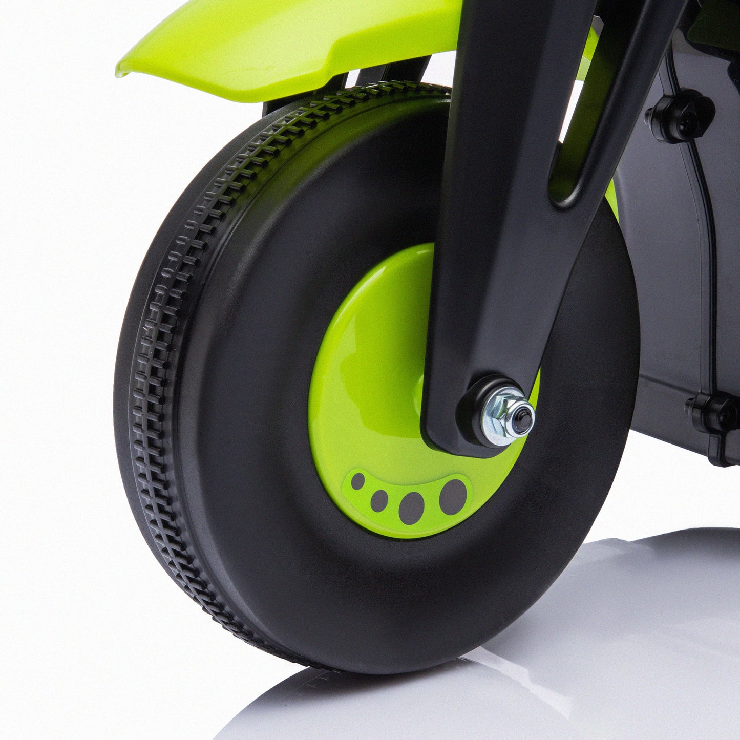 AIYAPLAY Moto Eléctrica para Niños de +2 Años Moto de Batería para Niños 6V con Función de Soplar Burbujas Faros Música Moto para Niños con Velocidad 3 km/h Carga 30 kg Verde