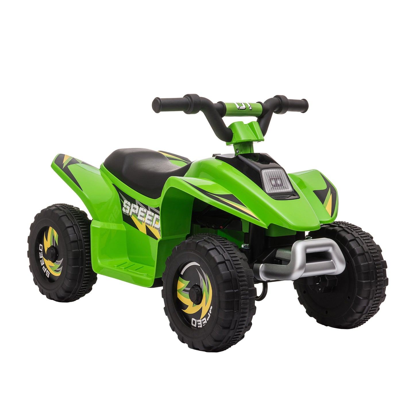 HOMCOM Quad Eléctrico para Niños de 18-36 Meses Vehículo Eléctrico Cuatrimoto a Batería 6V con Avance y Retroceso Carga Máx. 20 kg 72x40x45,5 cm Verde