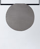 Alfombra de Exterior Redonda de Polipropileno (Ø152 cm) Llevant Gris Graphite - The Masie