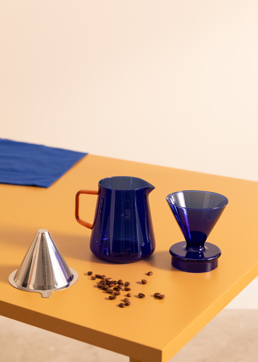 AMBAR COLLECTION - Cafetera 670 y 500ml de vidrio de borosilicato