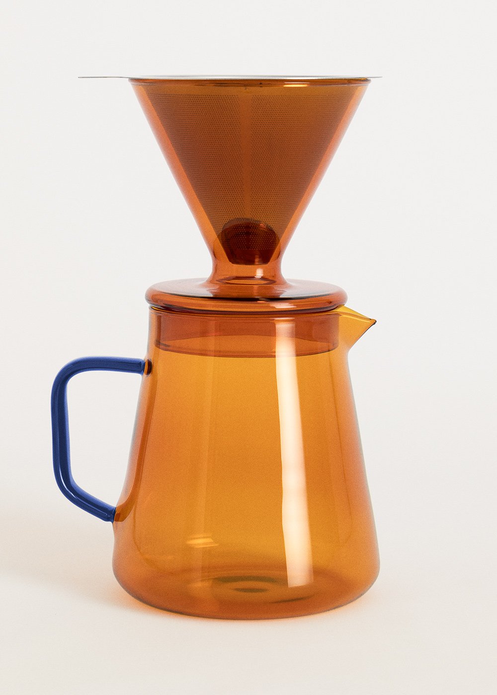 AMBAR COLLECTION - Cafetera 670 y 500ml de vidrio de borosilicato