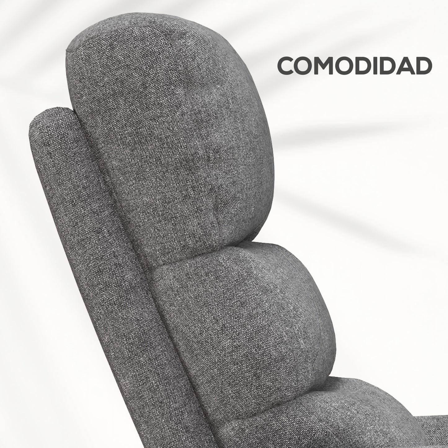 HOMCOM Sillón Relax Reclinable Eléctrico Sillón Levanta Personas con Mando a Distancia y Bolsillo Lateral Sillón Elevador para Salón Dormitorio Gris