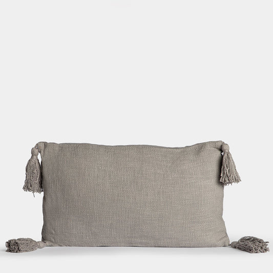Cojín sofá rectangular 50x30 cm de algodón gris Domas -  Klast