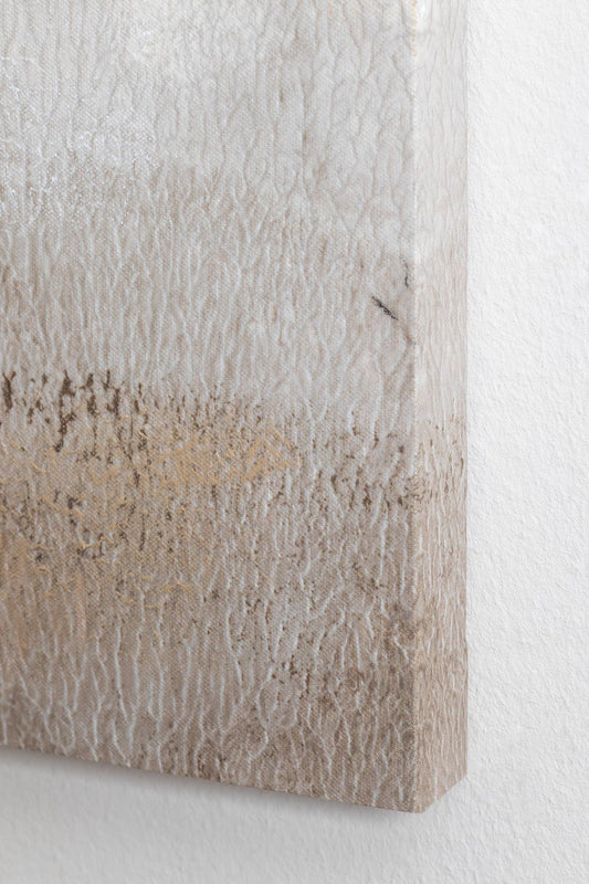 Cuadro Decorativo con Textura de Escayola (80x100 cm) Bowdon Beige Crema -  SKLUM