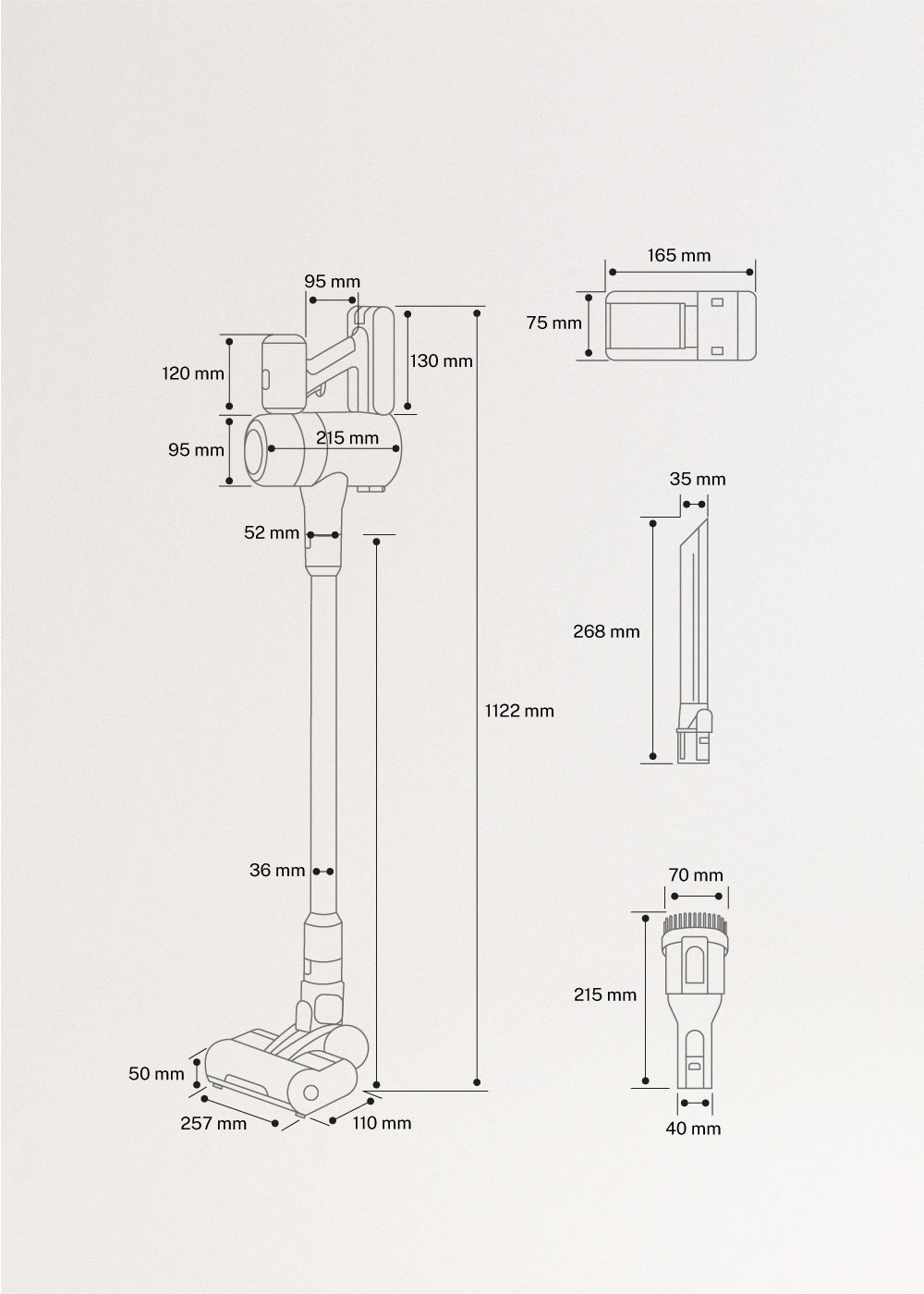 CYCLONE FORCE - Aspiradora vertical sin cable 25.9V