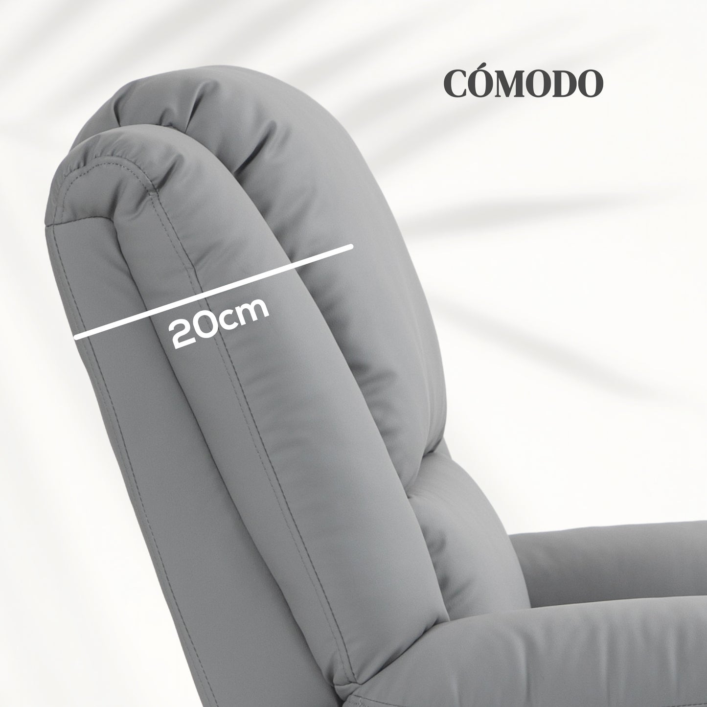 HOMCOM Sillón Relax Levanta Personas Eléctrico Sillón Elevador con 8 Punto de Masaje Sillón Eléctrico Reclinable con Función de Calentamiento 2 Controles Remotos y Bolsillo Lateral Gris