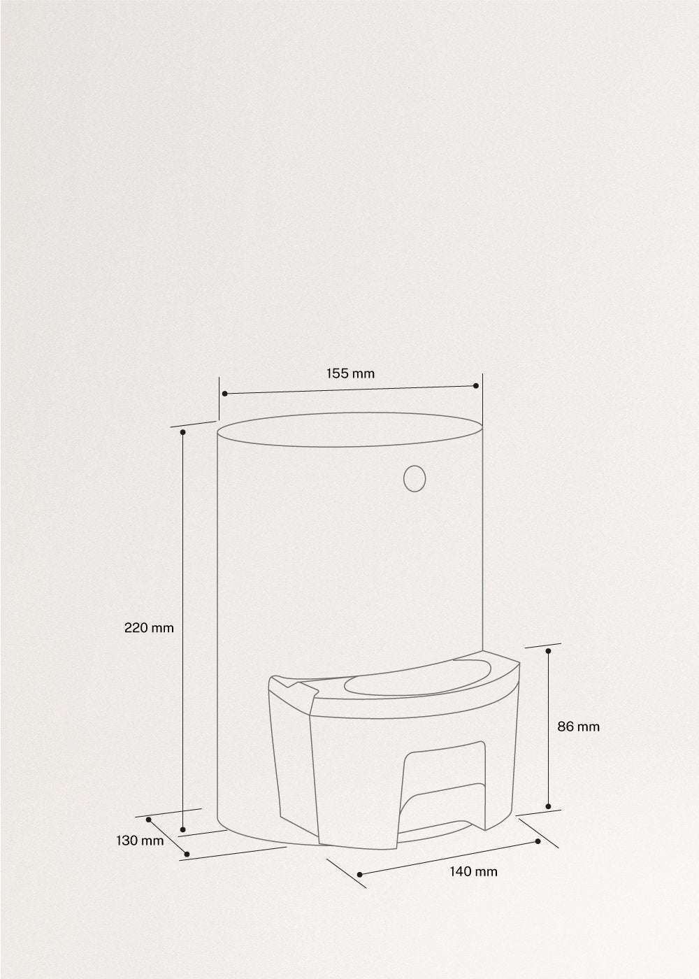 DRYPLUS - Deshumidificador mini 600ml