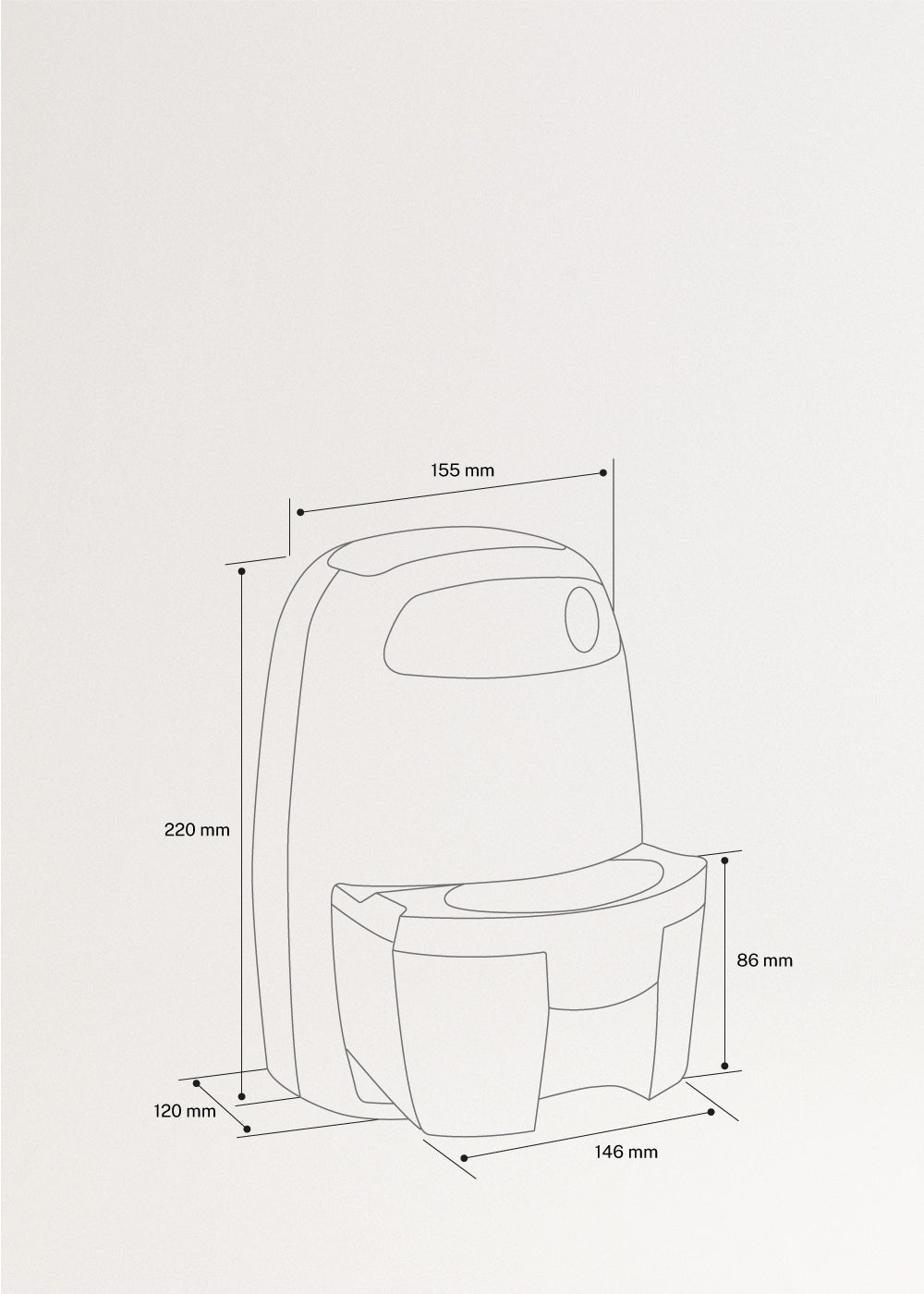 DRYZONE - Deshumidificador mini 500ml